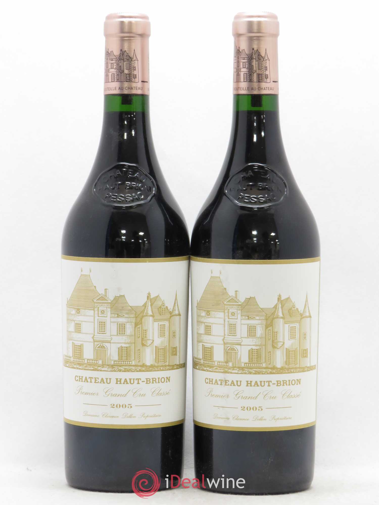 Château Haut Brion 1er Grand Cru Classé 2005 - Lot de 2 bouteilles - 0