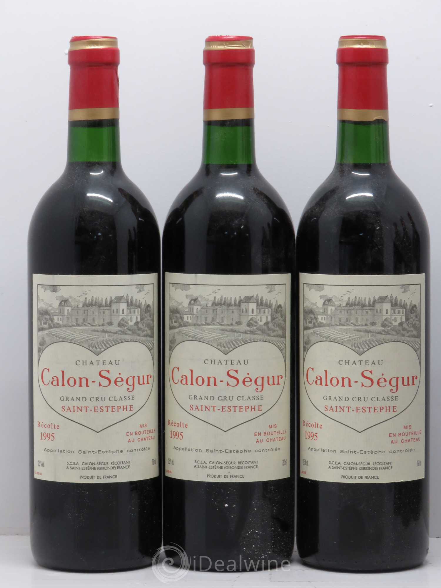 Château Calon Ségur 3ème Grand Cru Classé 1995 - Lot de 6 bouteilles - 1