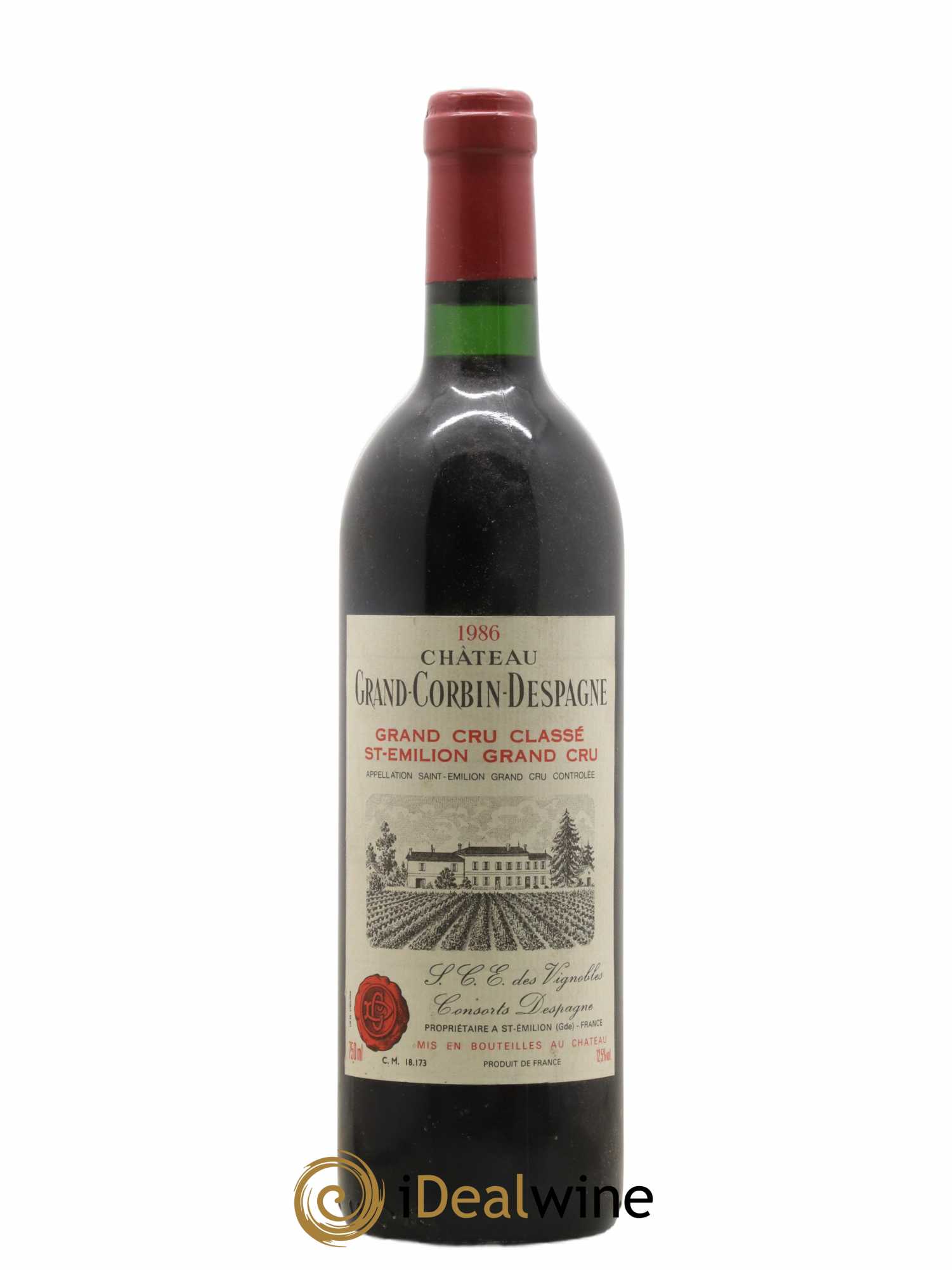 Château Grand Corbin Despagne Grand Cru Classé 1986 - Lot of 1 bottle - 0