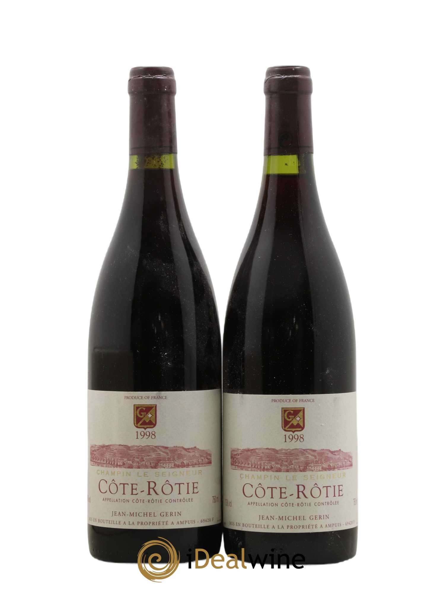 Côte-Rôtie Champin Le Seigneur Jean-Michel Gerin 1998 - Lot de 2 bouteilles - 0