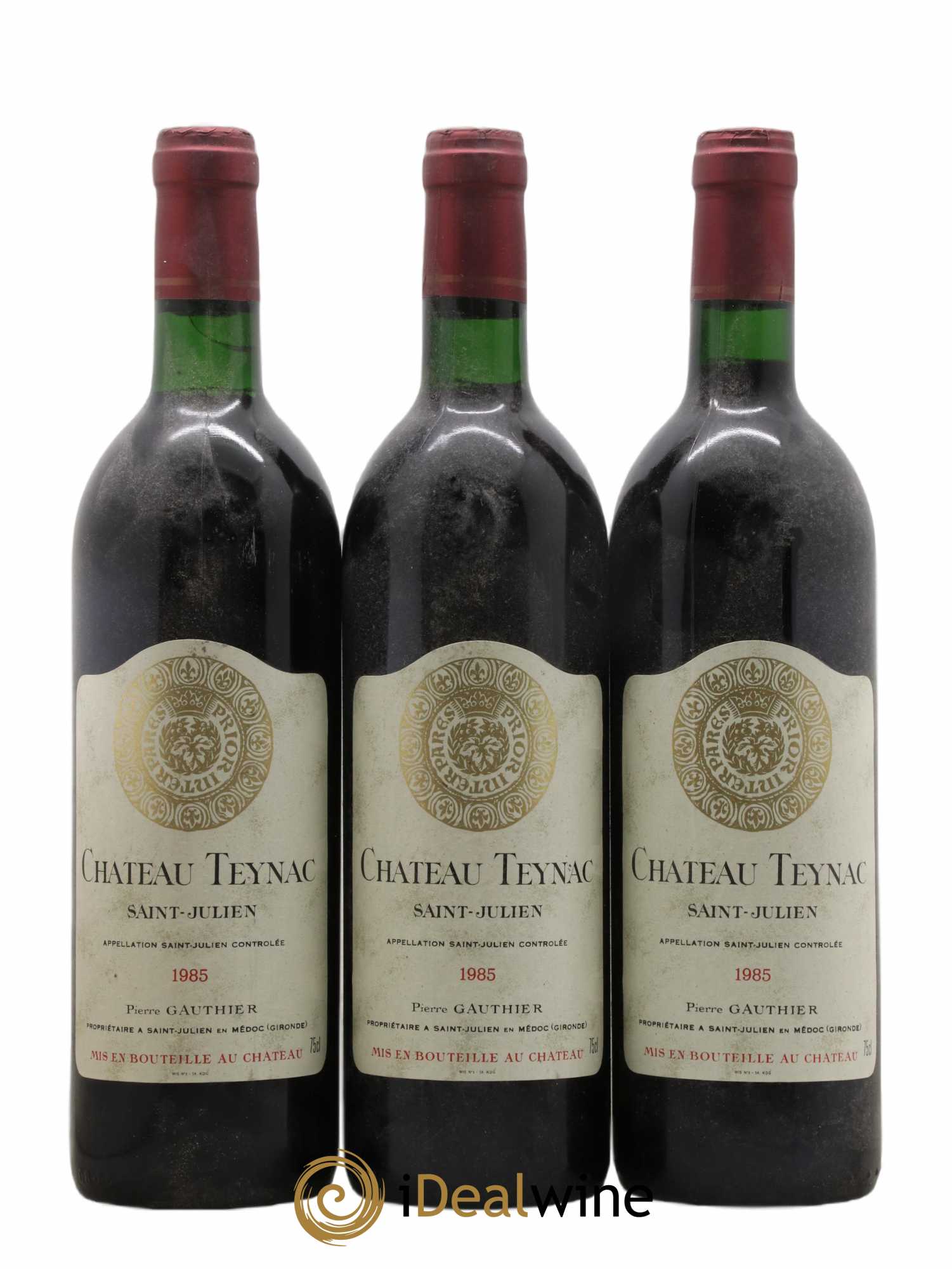 Château Teynac (sans prix de réserve) 1985 - Lot de 3 bouteilles - 0