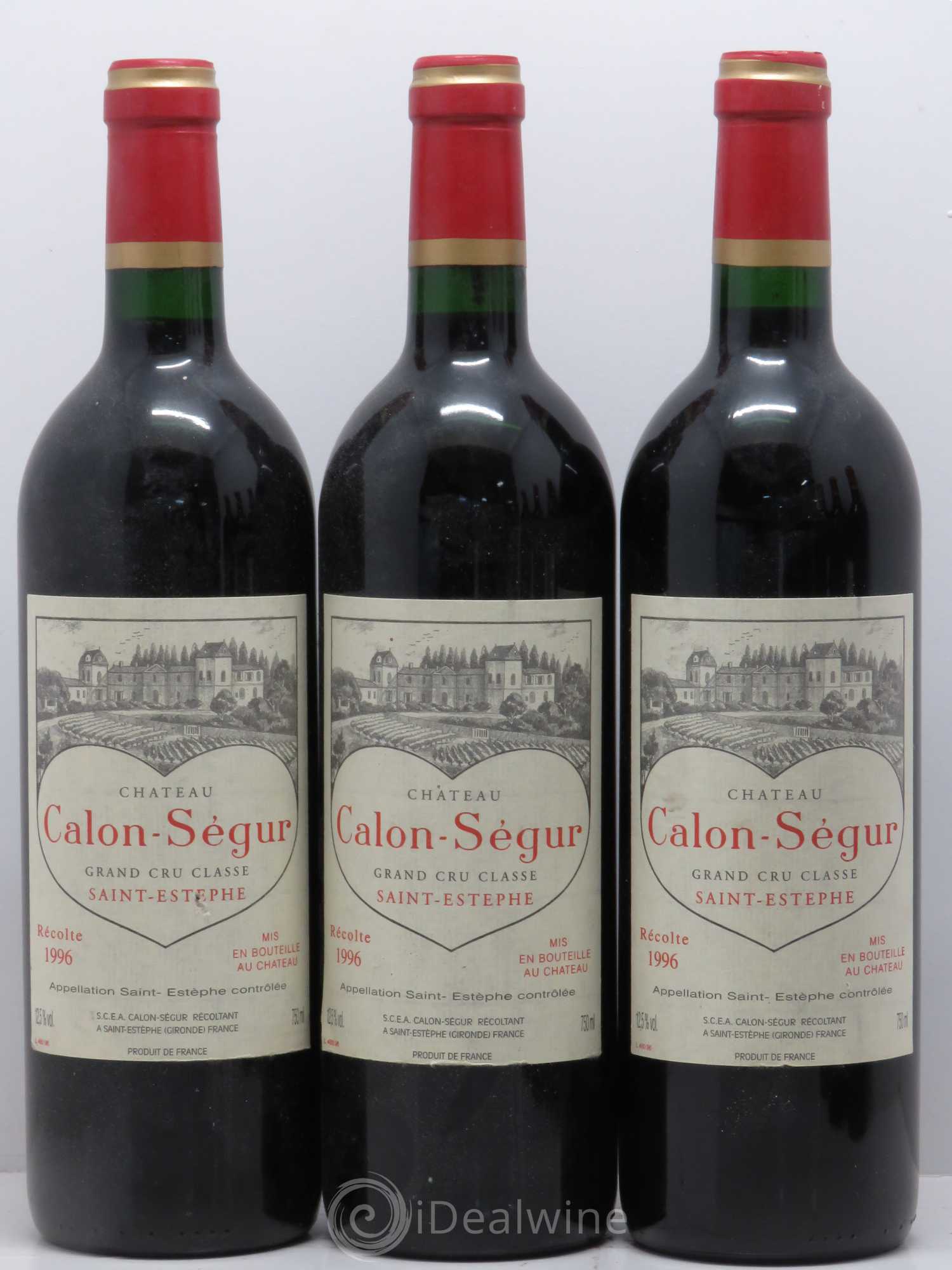 Château Calon Ségur 3ème Grand Cru Classé 1996 - Lot de 6 bouteilles - 1