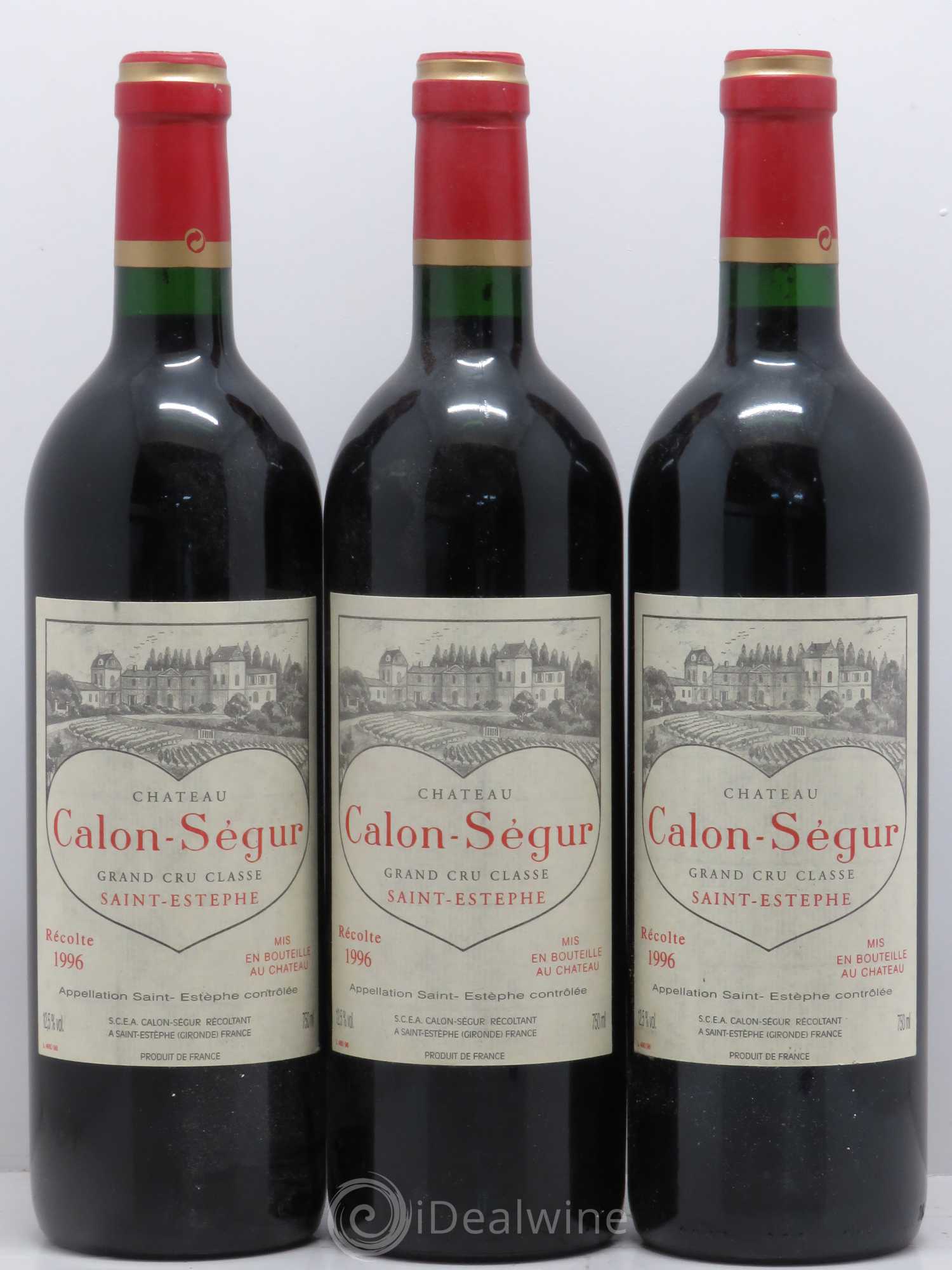 Château Calon Ségur 3ème Grand Cru Classé 1996 - Lot de 6 bouteilles - 2