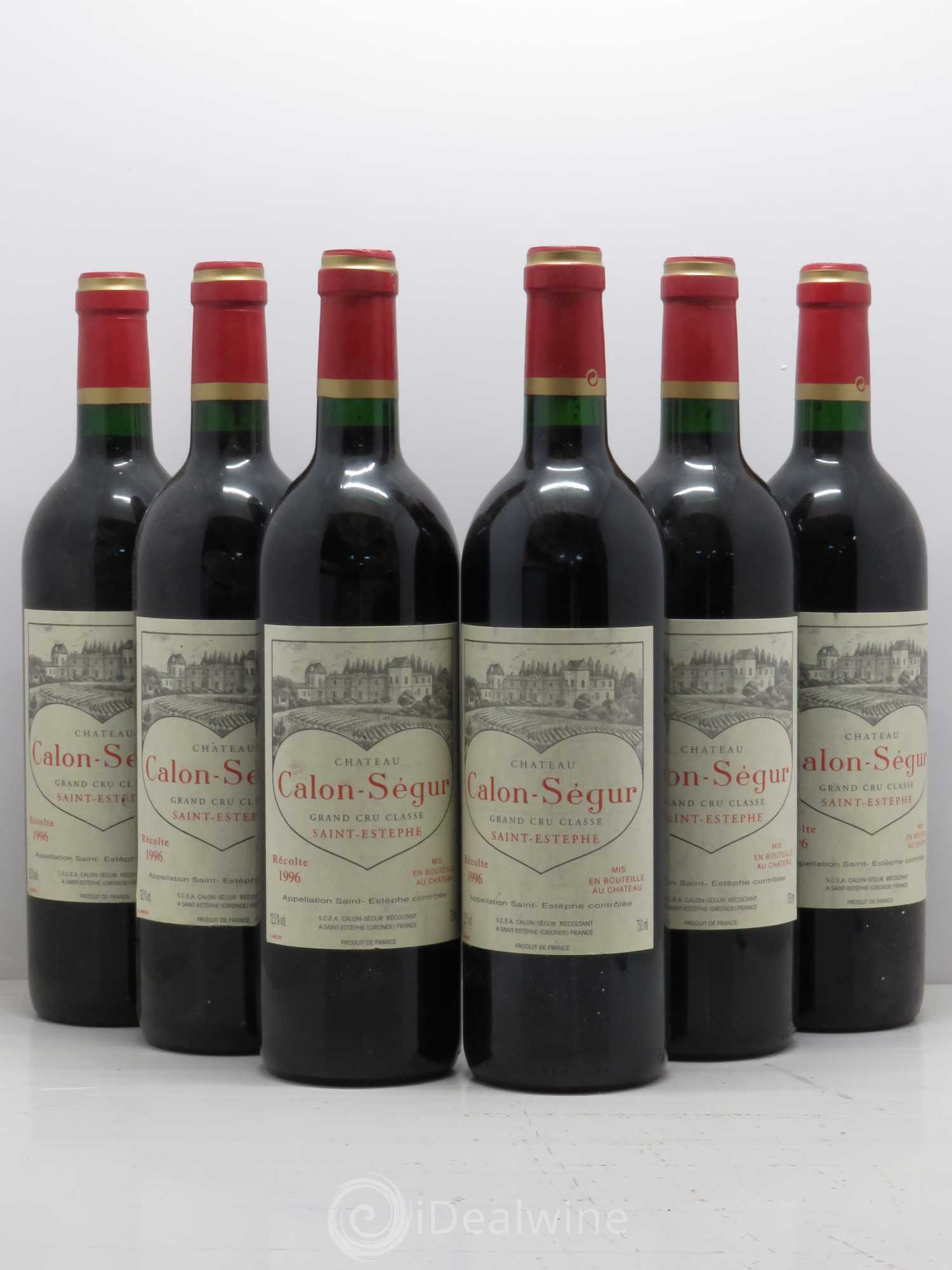 Château Calon Ségur 3ème Grand Cru Classé 1996 - Lot de 6 bouteilles - 0