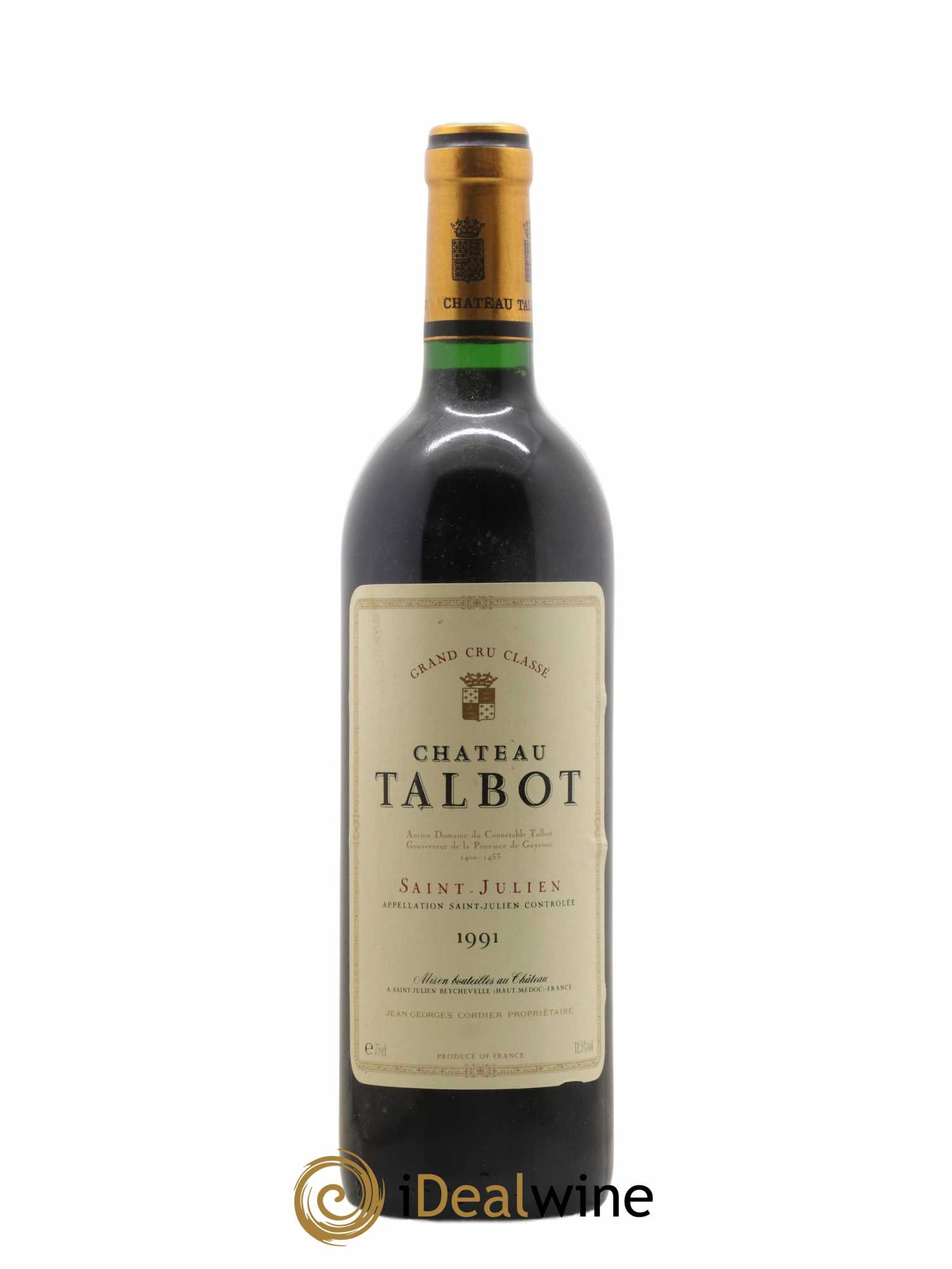 Château Talbot 4ème Grand Cru Classé 1991 - Lot de 1 bouteille - 0