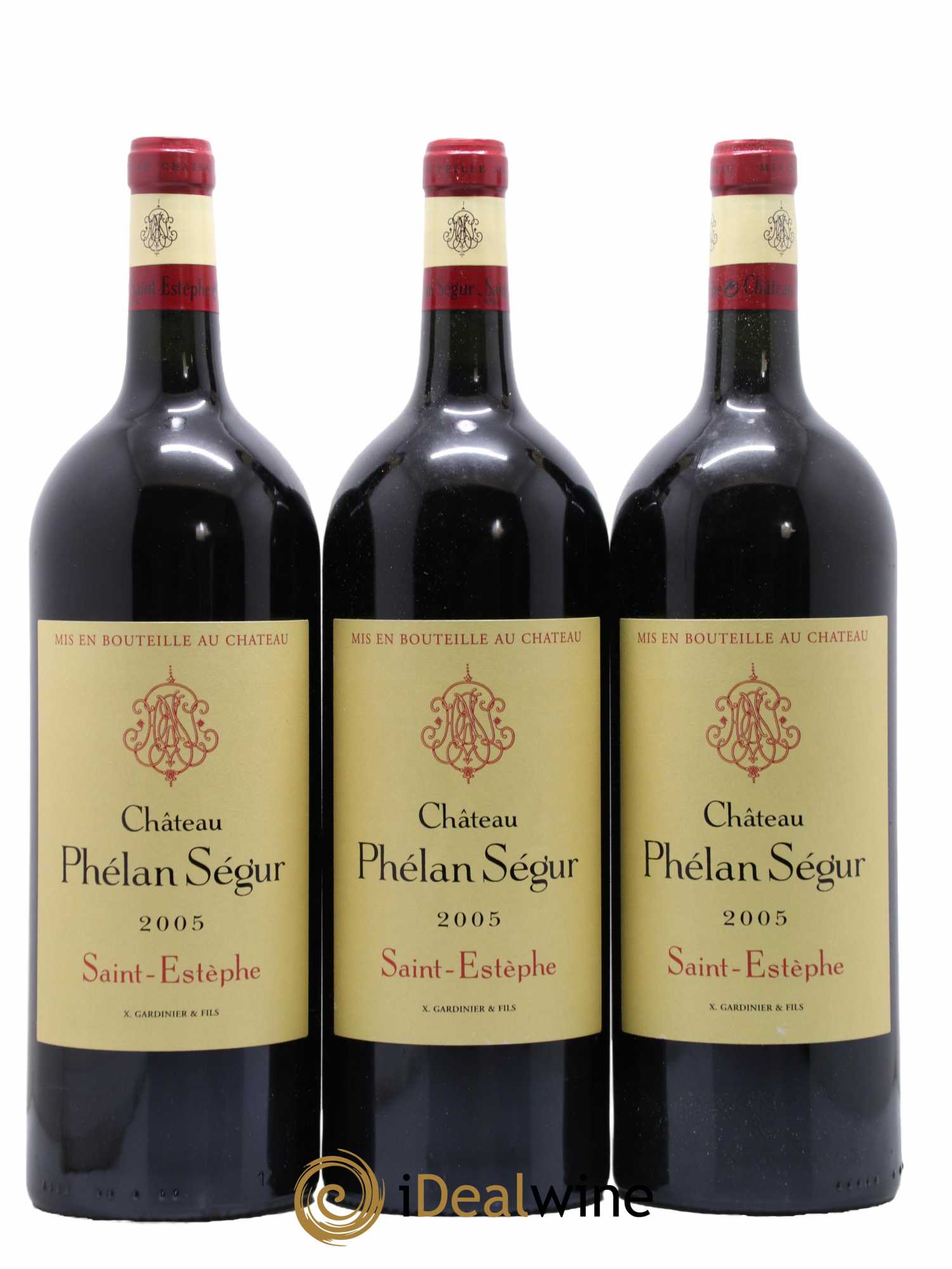 Château Phélan Ségur 2005 - Lot de 3 magnums - 0