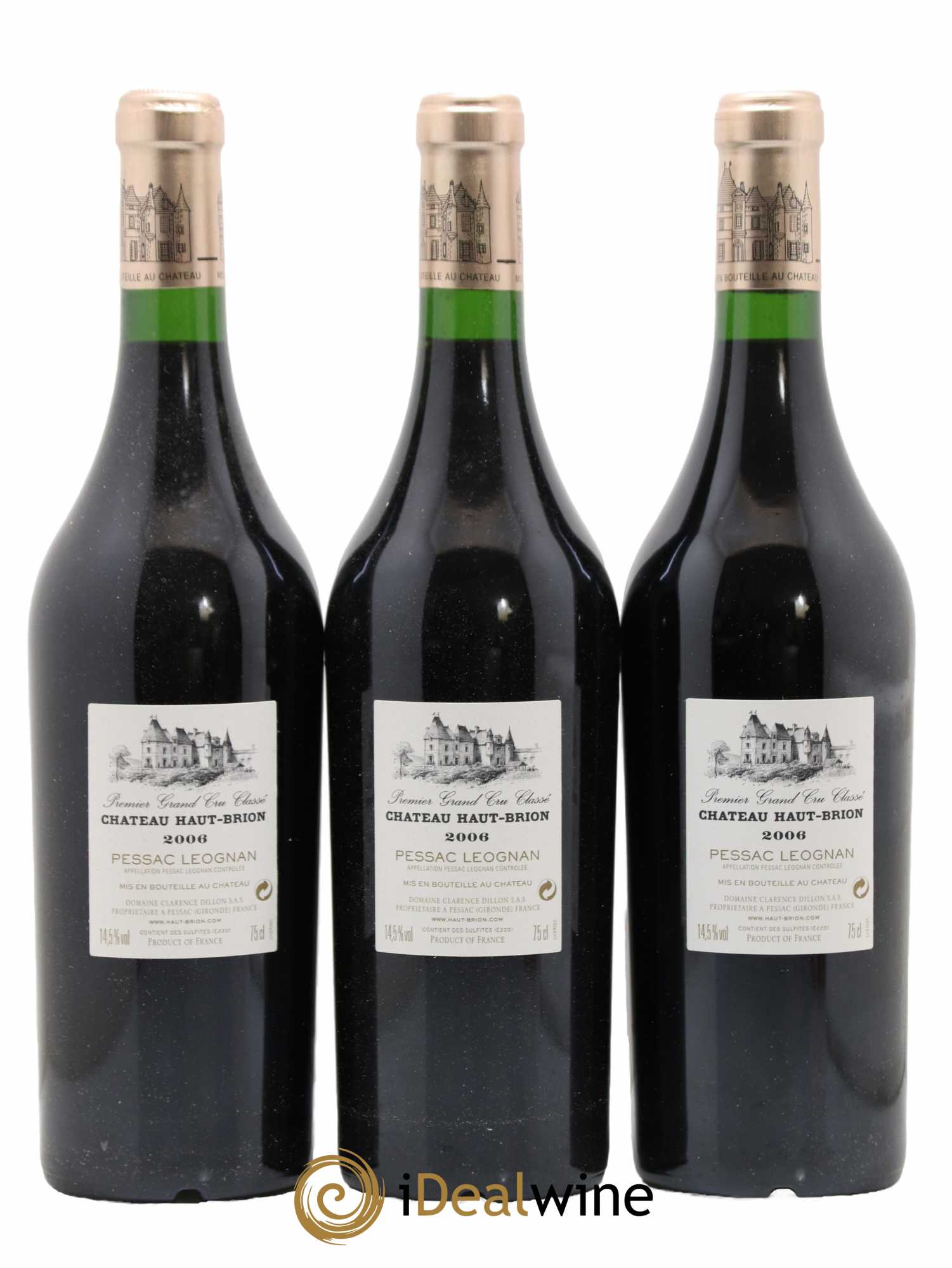 Château Haut Brion 1er Grand Cru Classé 2006 - Lot de 6 bouteilles - 2