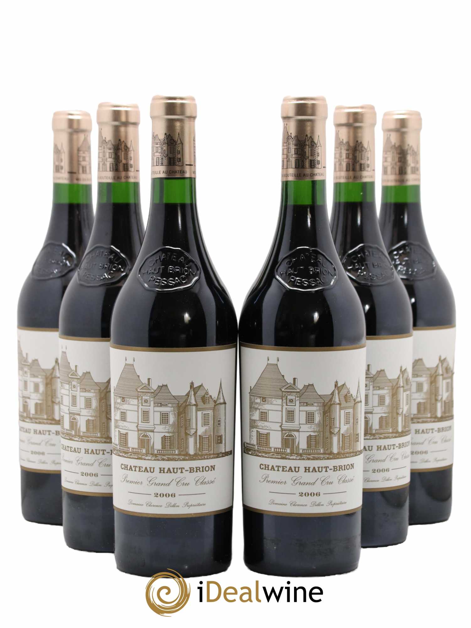 Château Haut Brion 1er Grand Cru Classé 2006 - Lot de 6 bouteilles - 0