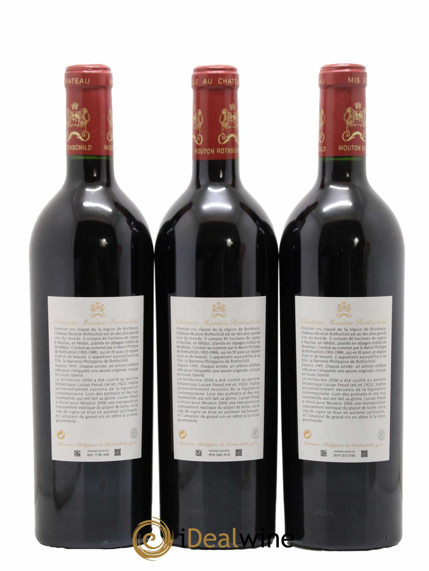 Château Mouton Rothschild 1er Grand Cru Classé 2006 - Posten von 6 Flaschen - 2