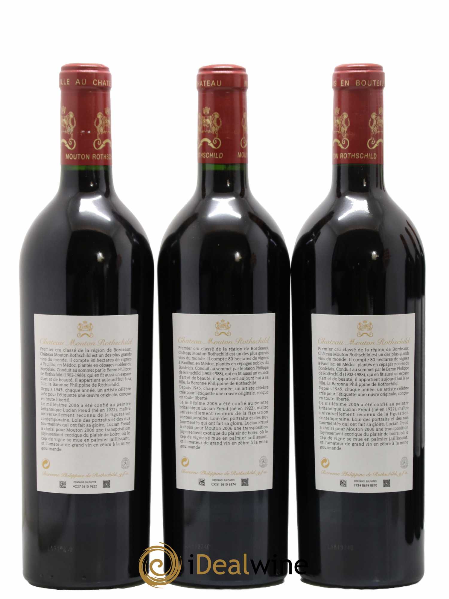 Château Mouton Rothschild 1er Grand Cru Classé 2006 - Posten von 6 Flaschen - 4
