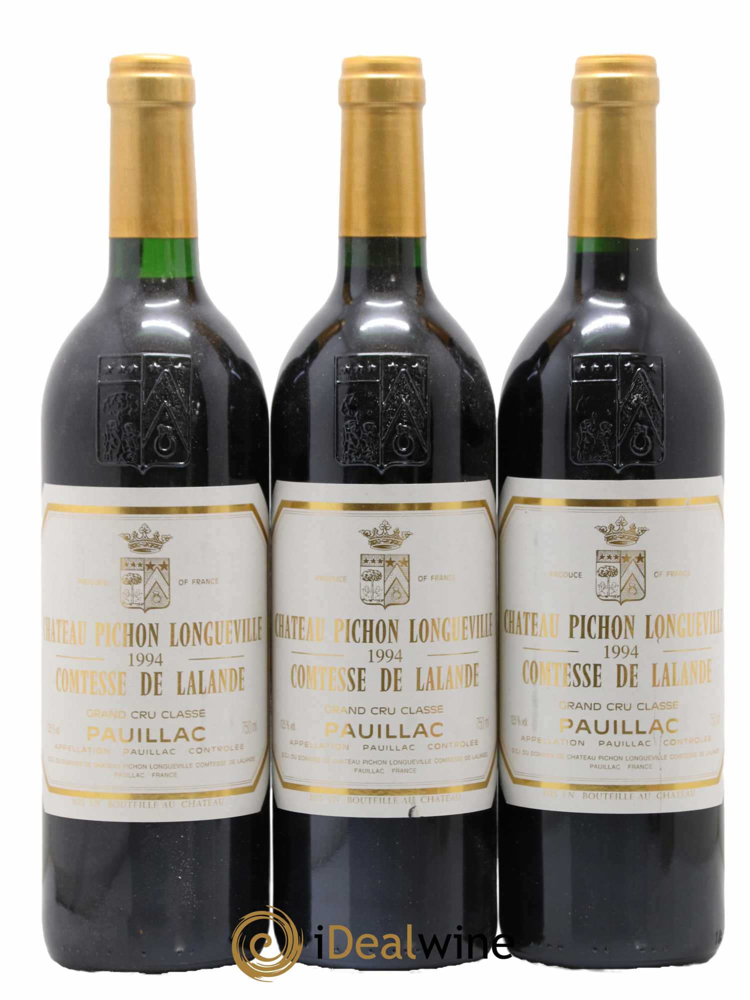 Château Pichon Longueville Comtesse de Lalande 2ème Grand Cru Classé 1994 - Lot de 3 bouteilles - 0