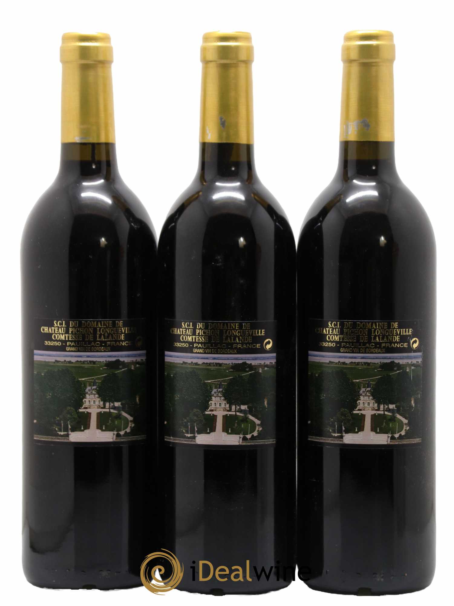 Château Pichon Longueville Comtesse de Lalande 2ème Grand Cru Classé 2000 - Lot de 3 bouteilles - 1