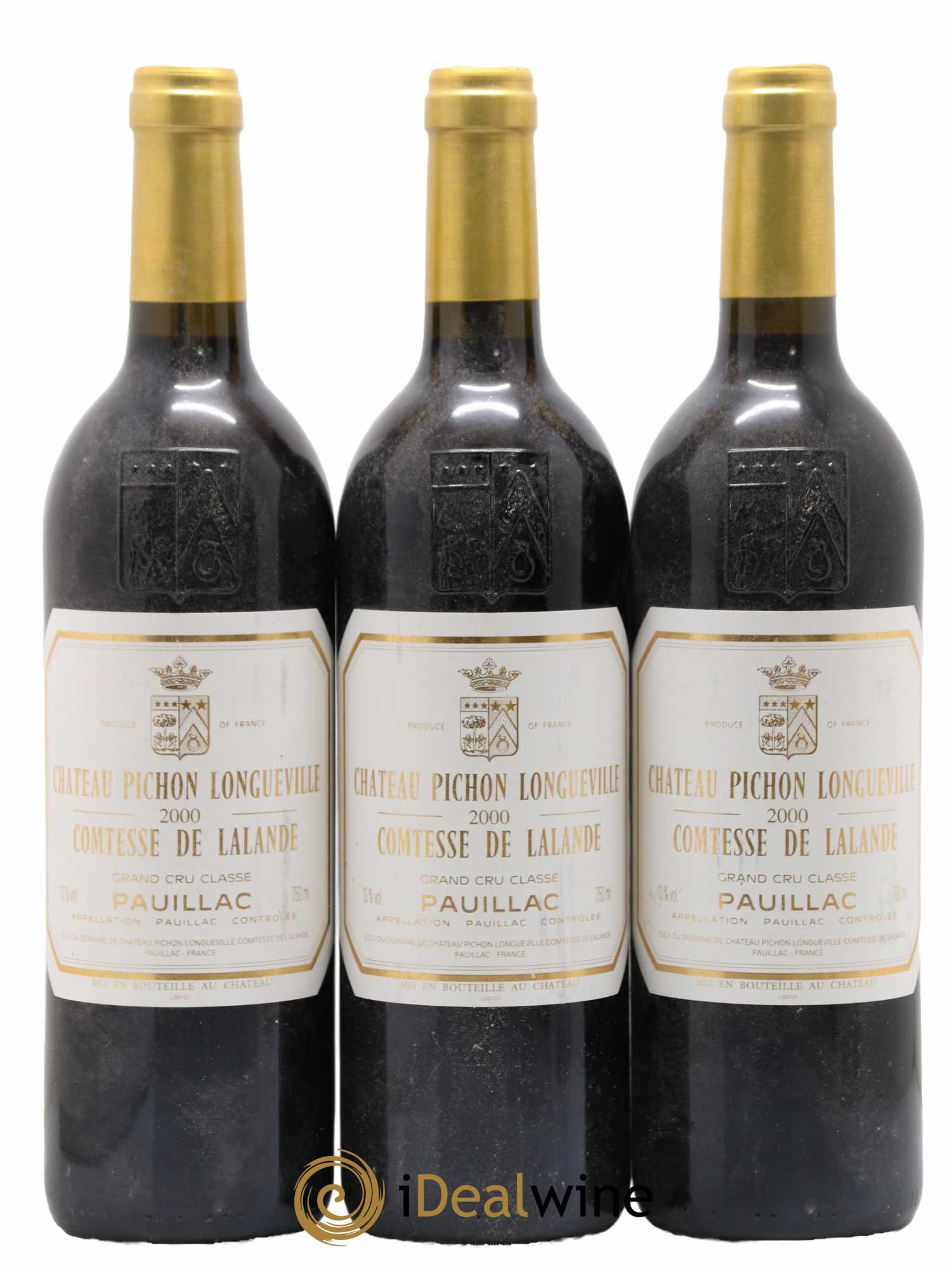 Château Pichon Longueville Comtesse de Lalande 2ème Grand Cru Classé 2000 - Lot de 3 bouteilles - 0