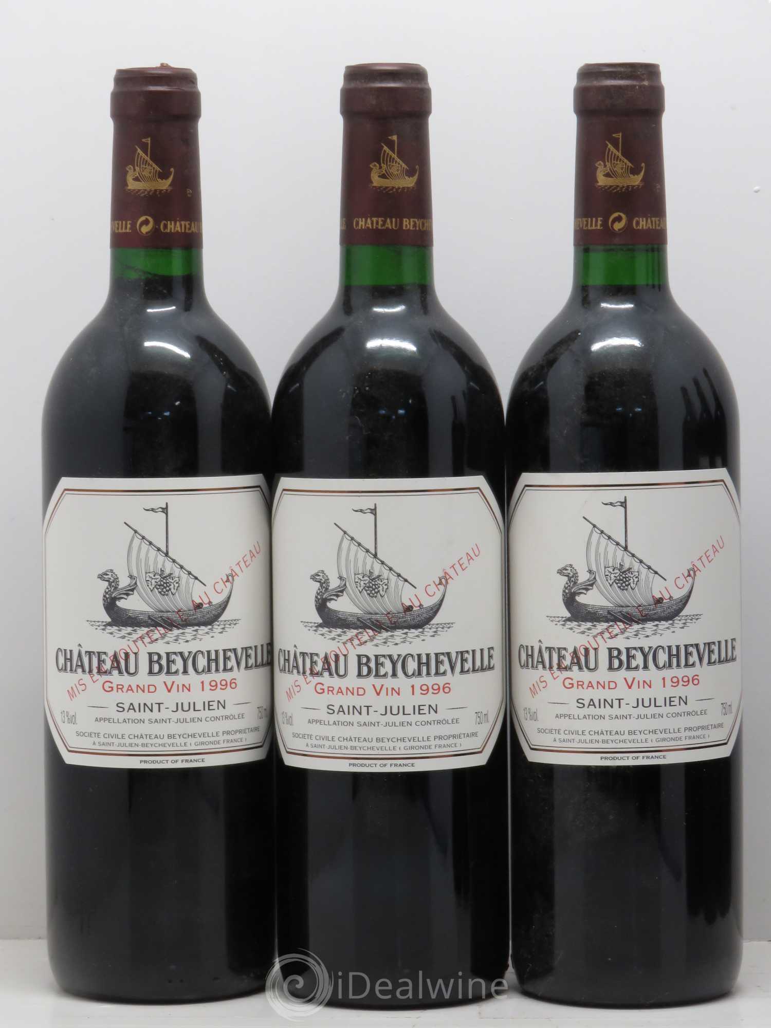 Château Beychevelle 4ème Grand Cru Classé 1996 - Lot de 6 bouteilles - 1