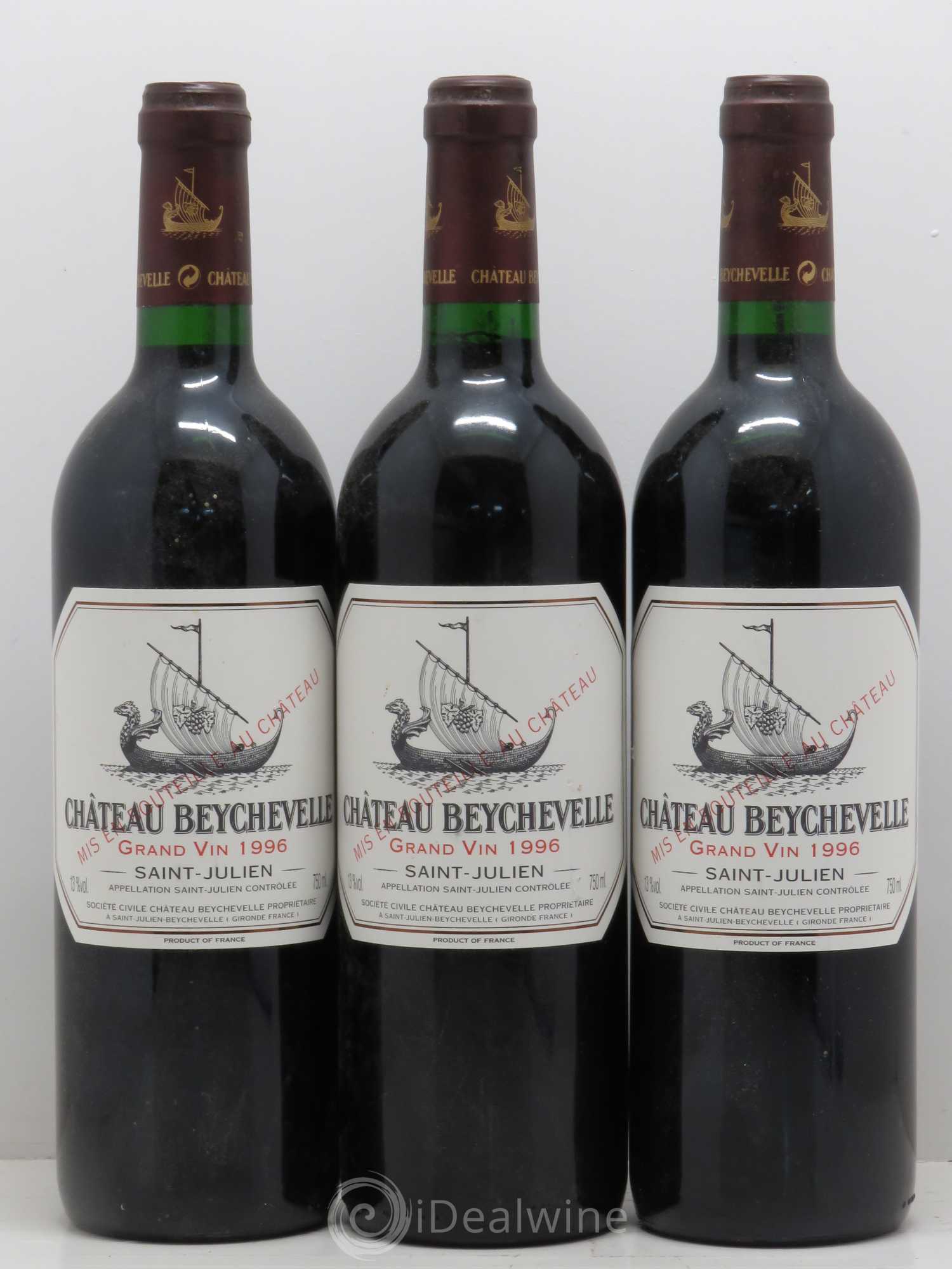 Château Beychevelle 4ème Grand Cru Classé 1996 - Lot de 6 bouteilles - 2