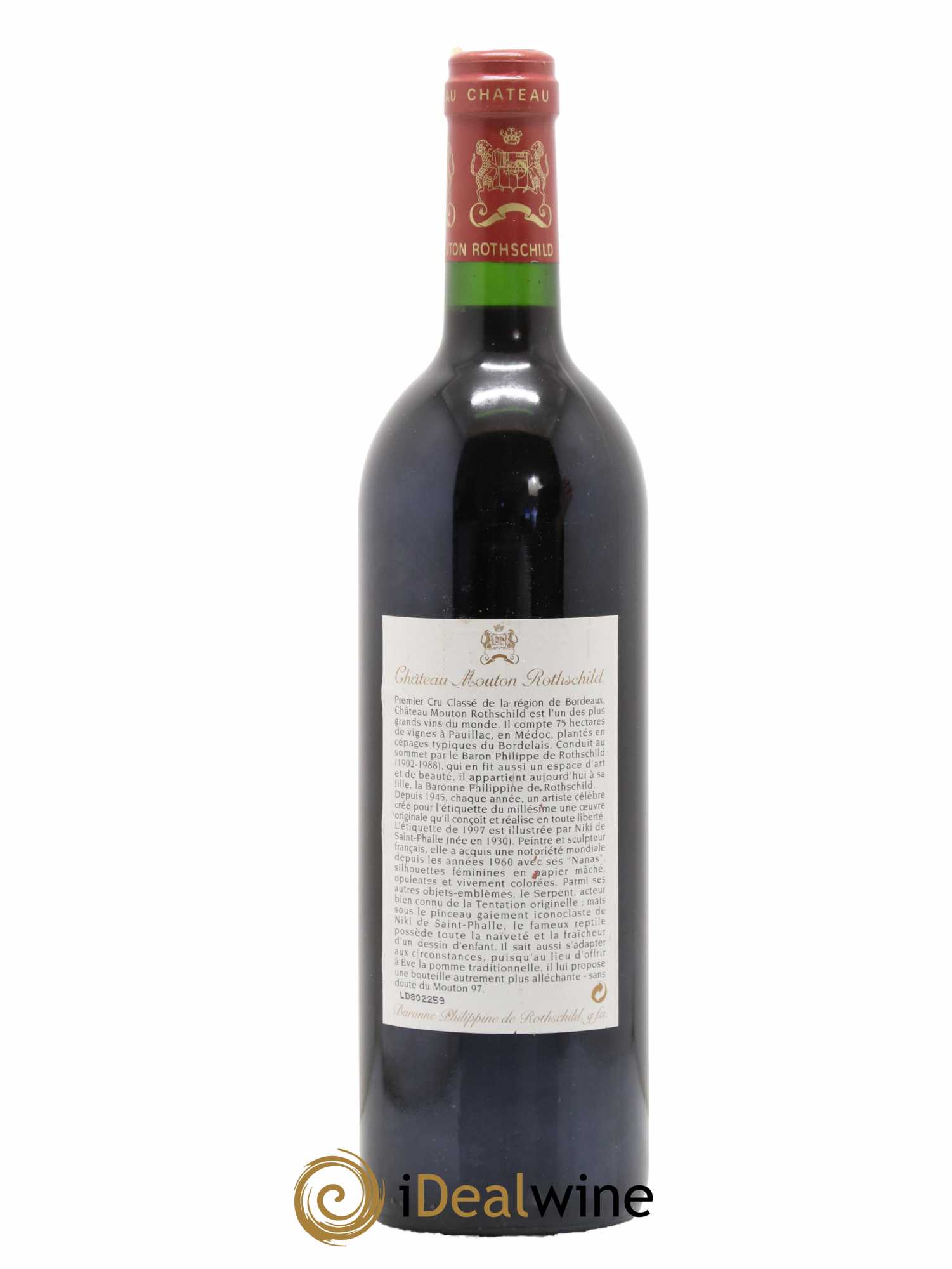 Château Mouton Rothschild 1er Grand Cru Classé 1997 - Lot de 1 bouteille - 1