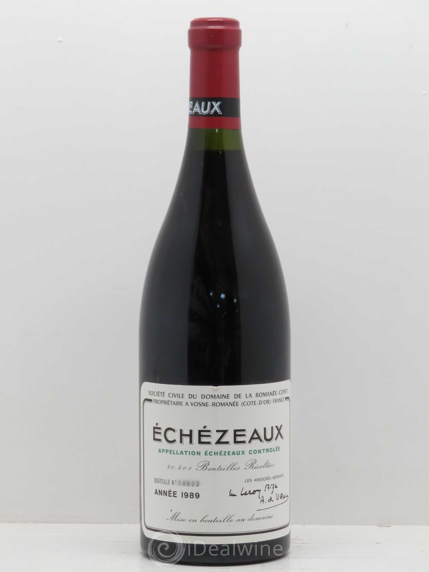 Echezeaux Grand Cru Domaine de la Romanée-Conti 1989 - Lot de 1 bouteille - 0