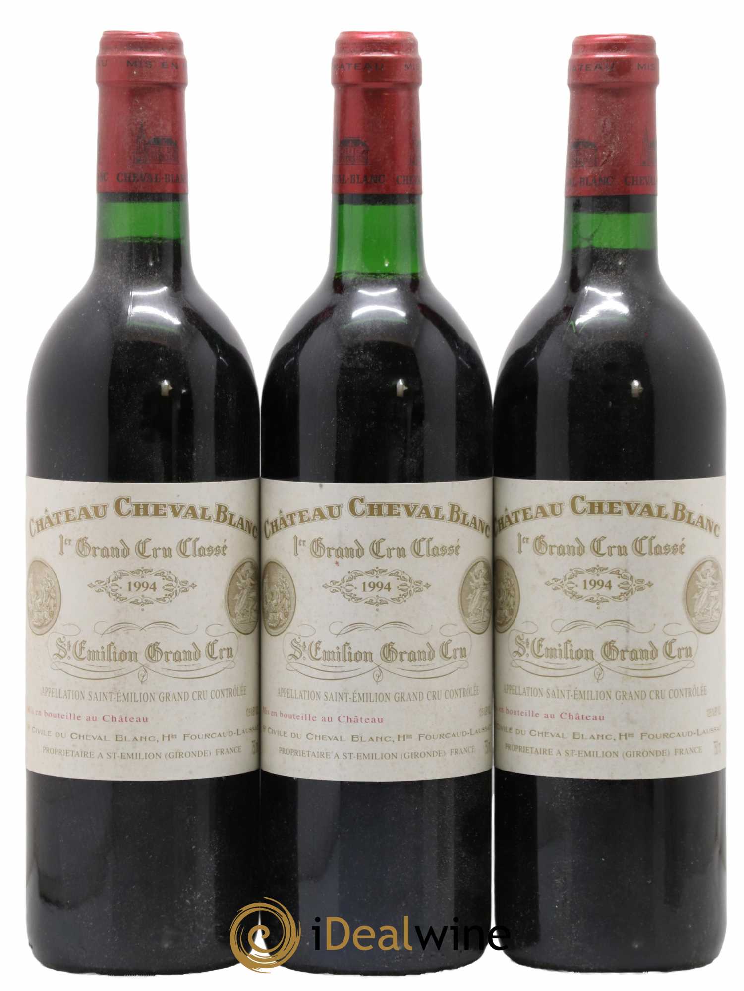 Château Cheval Blanc 1er Grand Cru Classé A 1994 - Lot de 3 bouteilles - 0