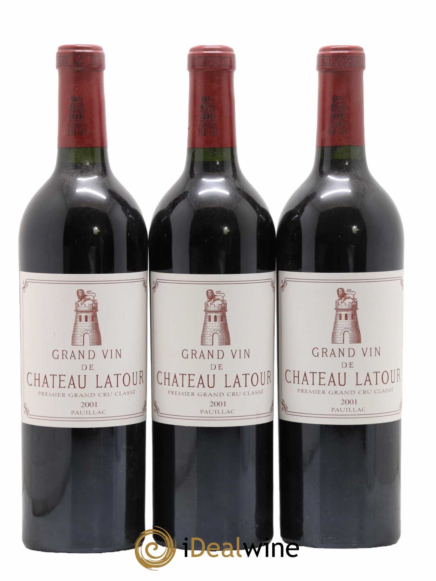 Château Latour 1er Grand Cru Classé 2001 - Lot de 3 bouteilles - 0
