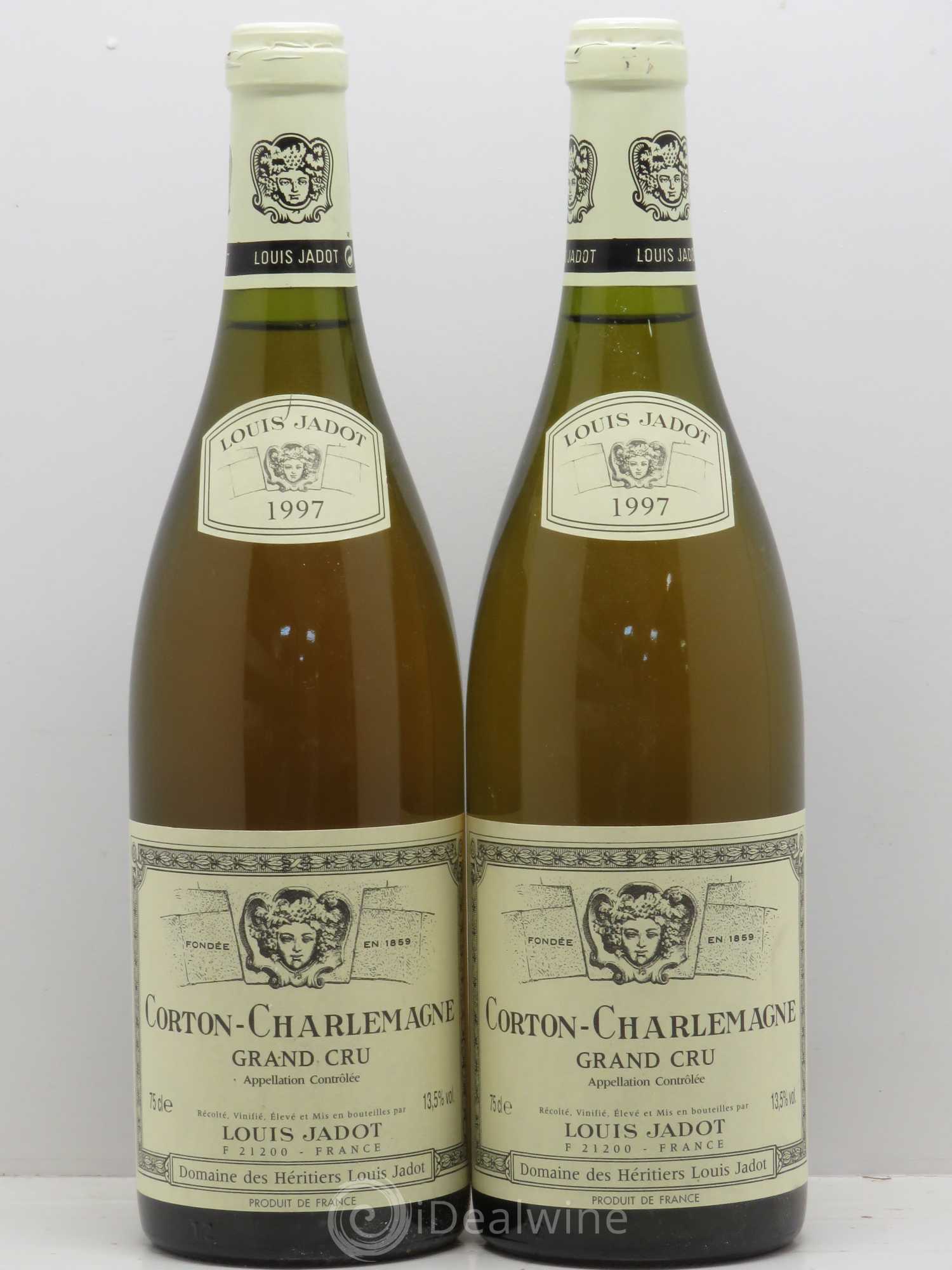 Corton-Charlemagne Grand Cru Maison Louis Jadot 1997 - Lot de 2 bouteilles - 0