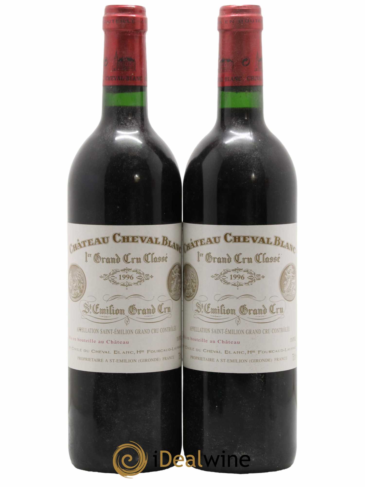 Château Cheval Blanc 1er Grand Cru Classé A 1996 - Lot de 2 bouteilles - 0