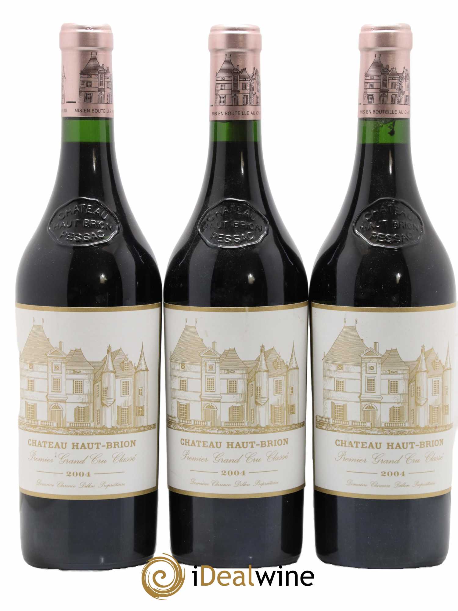 Château Haut Brion 1er Grand Cru Classé 2004 - Lot de 3 bouteilles - 0