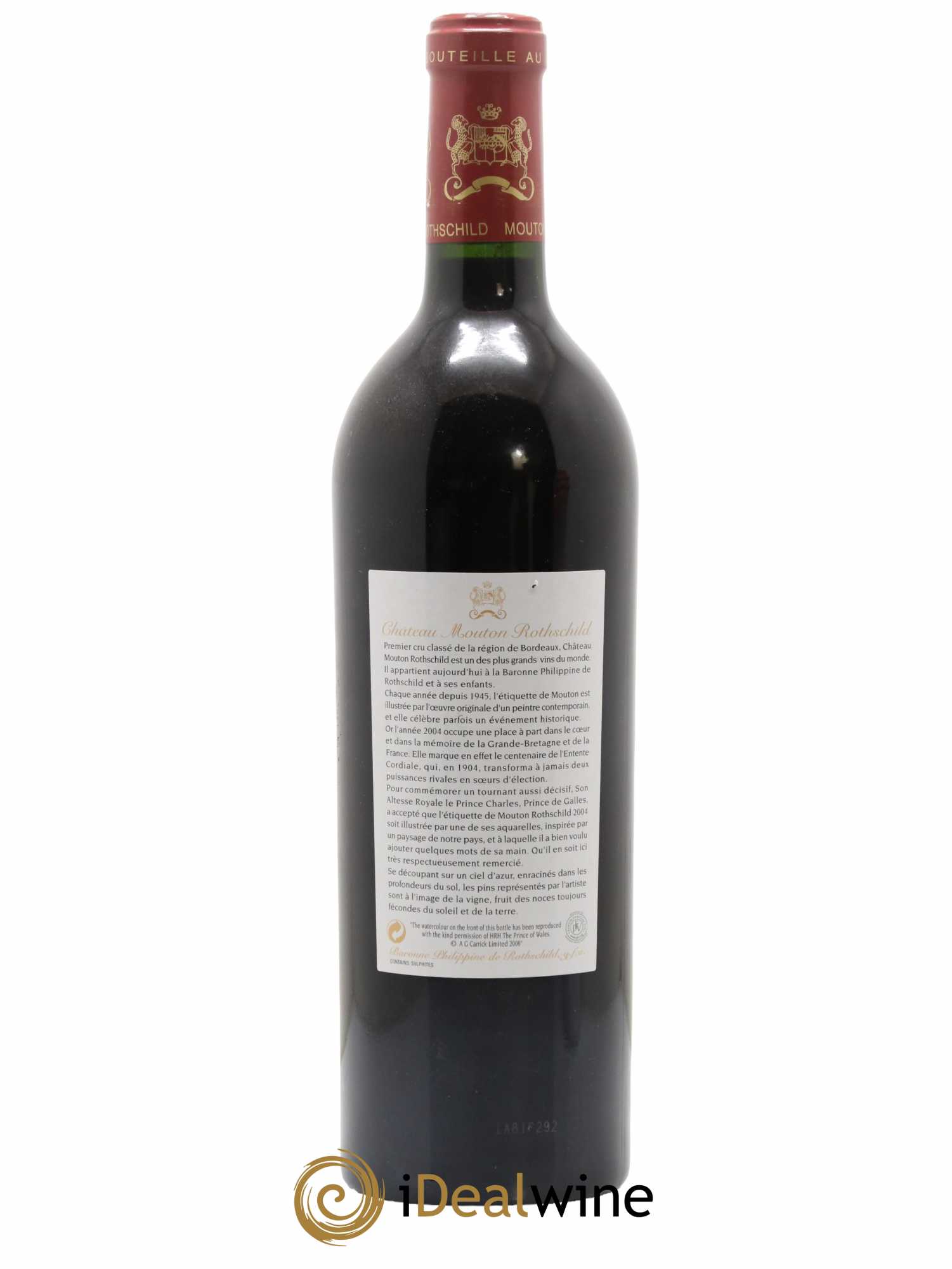 Château Mouton Rothschild 1er Grand Cru Classé 2004 - Lot de 1 bouteille - 1