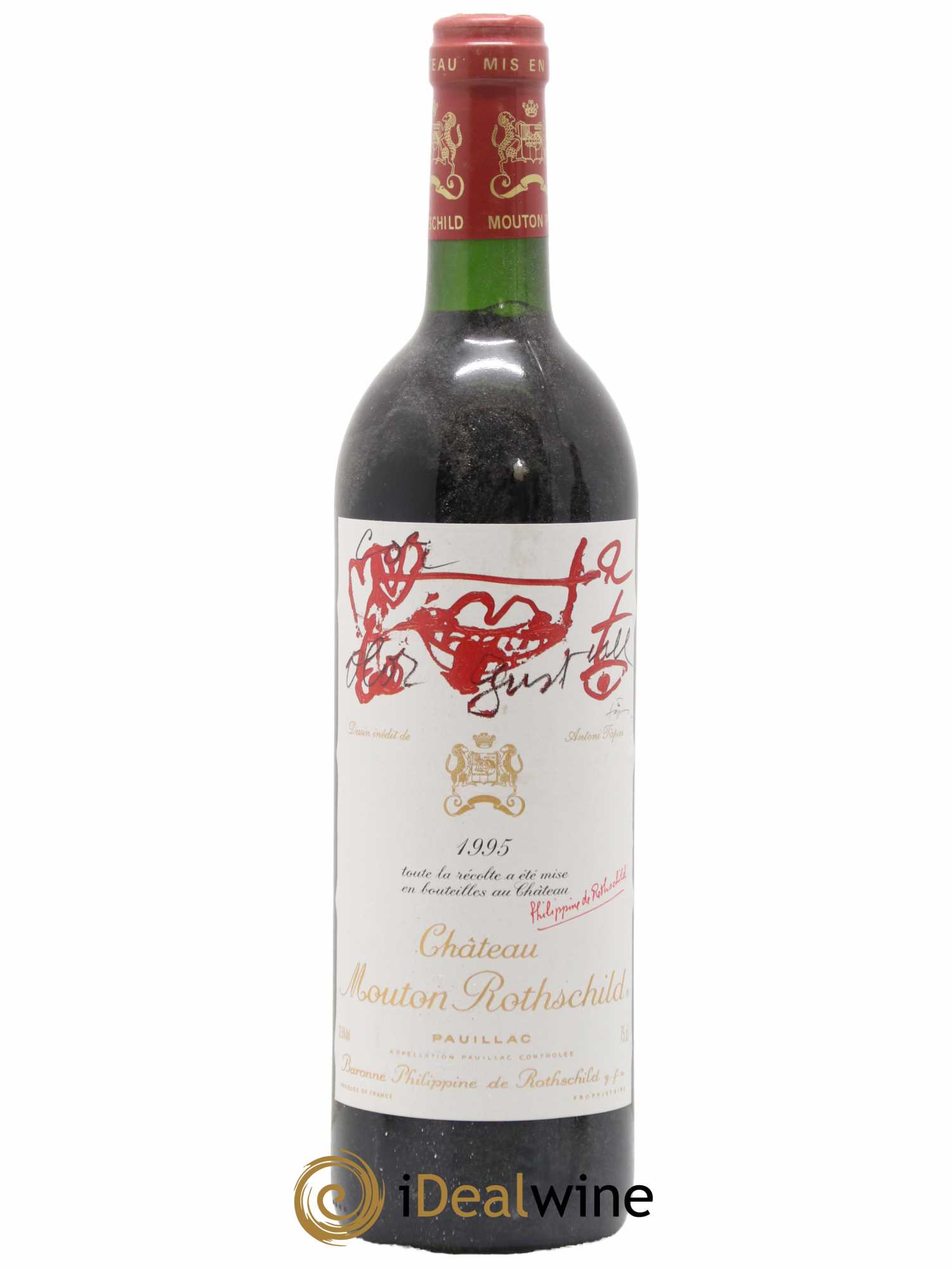 Château Mouton Rothschild 1er Grand Cru Classé 1995 - Lot de 1 bouteille - 0