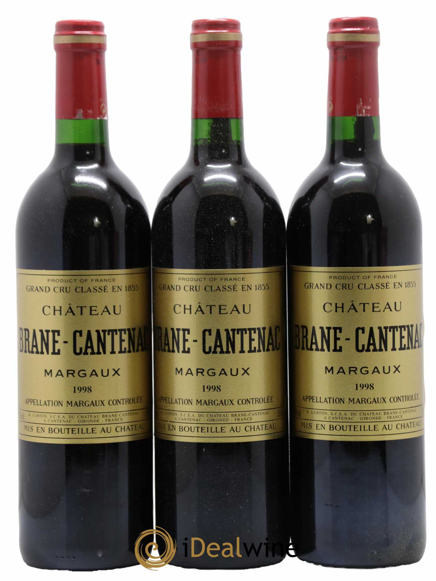 Château Brane Cantenac 2ème Grand Cru Classé 1998 - Lot de 12 bouteilles - 1