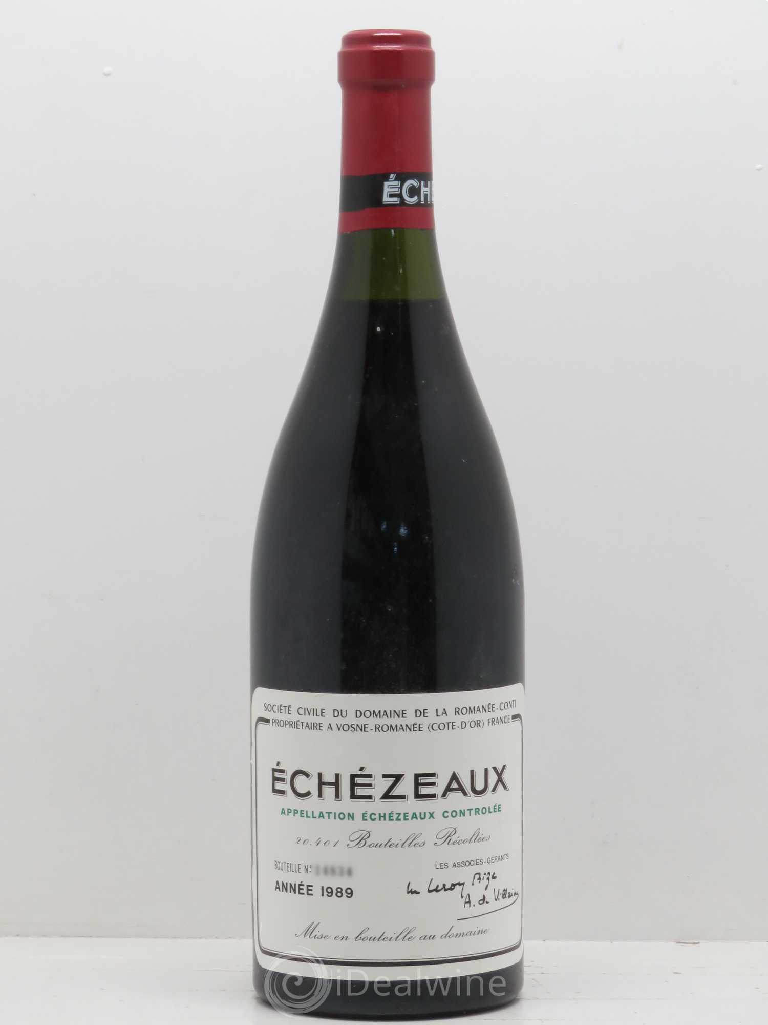 Echezeaux Grand Cru Domaine de la Romanée-Conti 1989 - Lot de 1 bouteille - 0