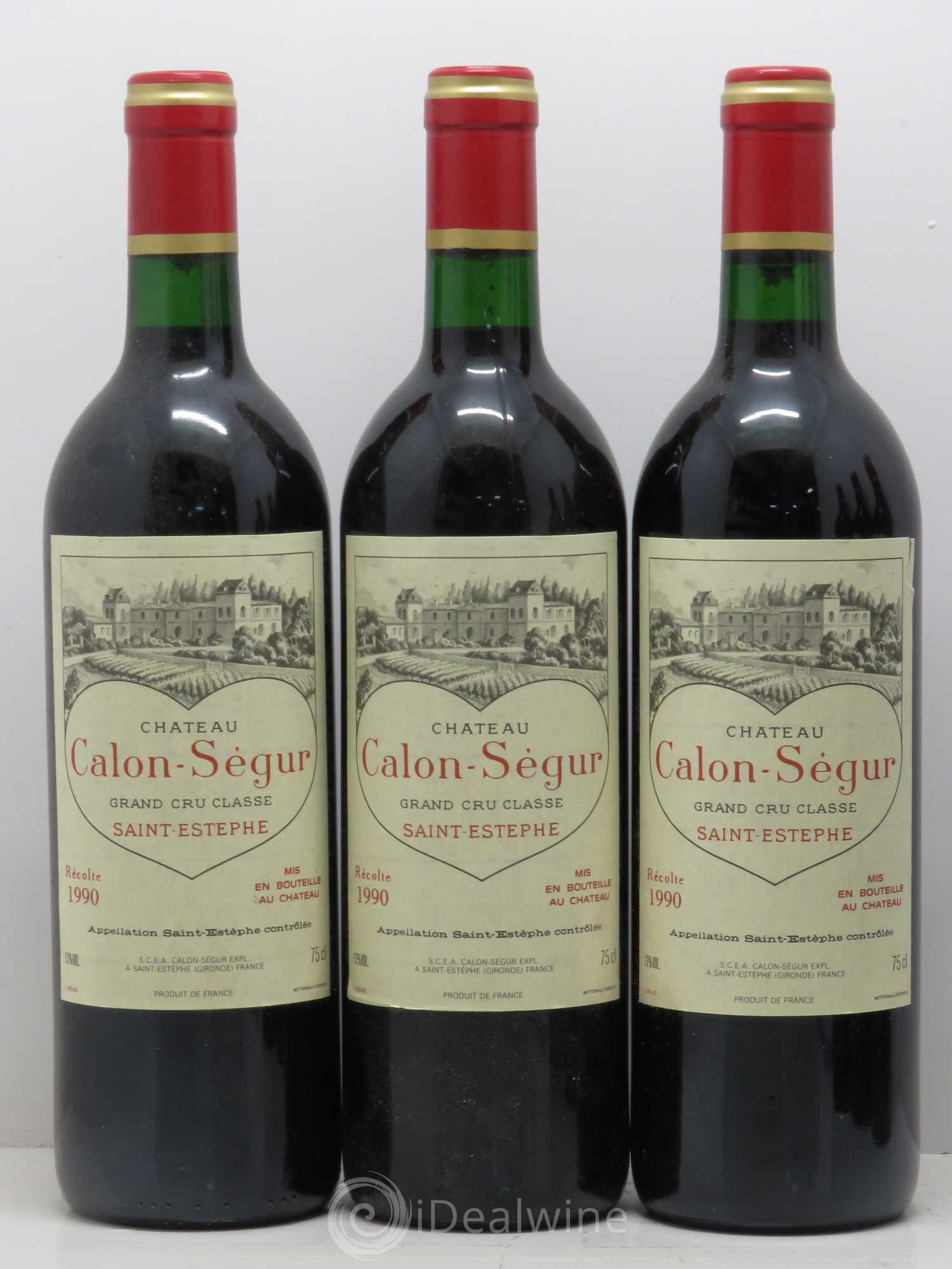 Château Calon Ségur 3ème Grand Cru Classé 1990 - Lot de 6 bouteilles - 1