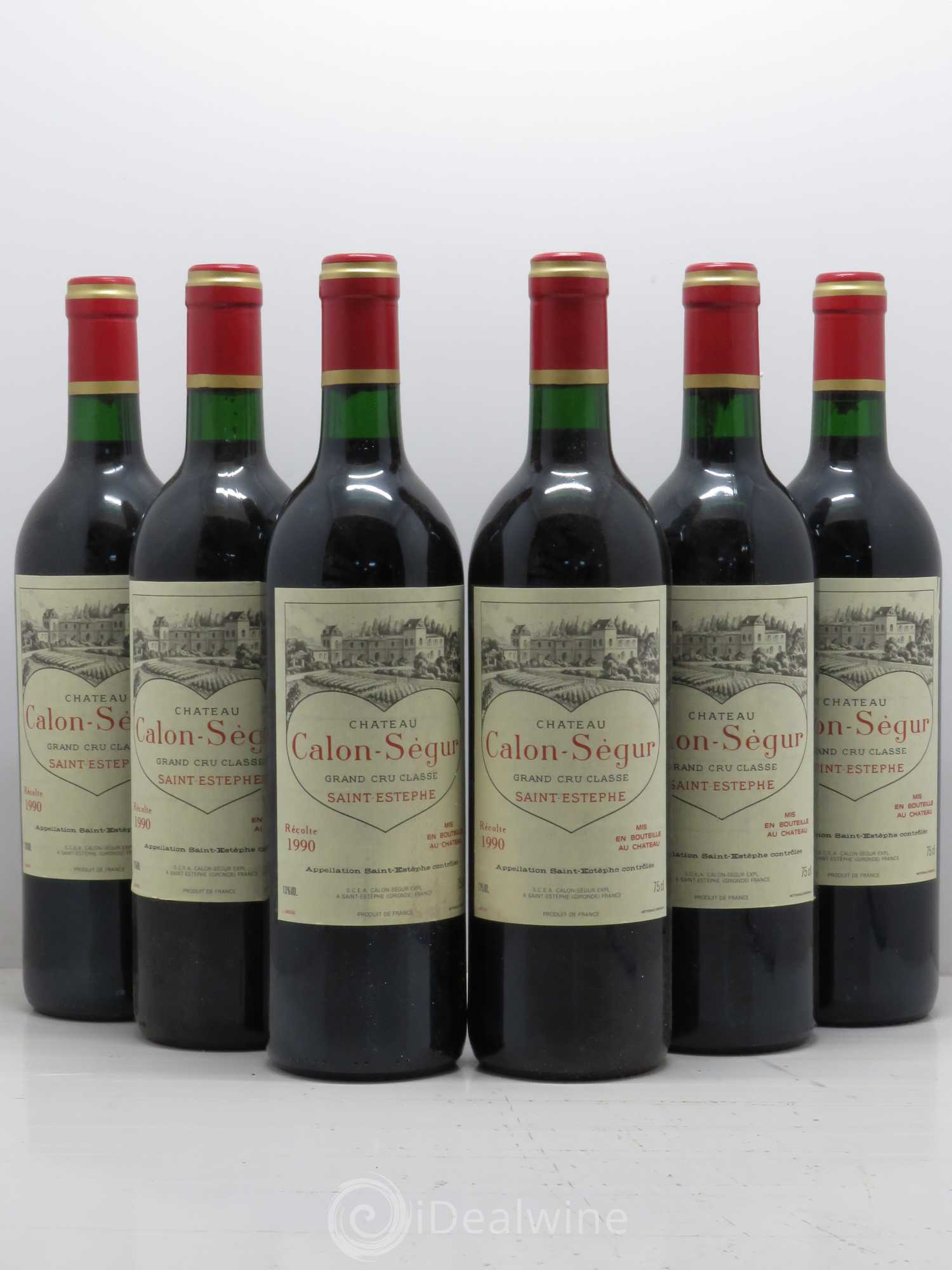 Château Calon Ségur 3ème Grand Cru Classé 1990 - Lot de 6 bouteilles - 0