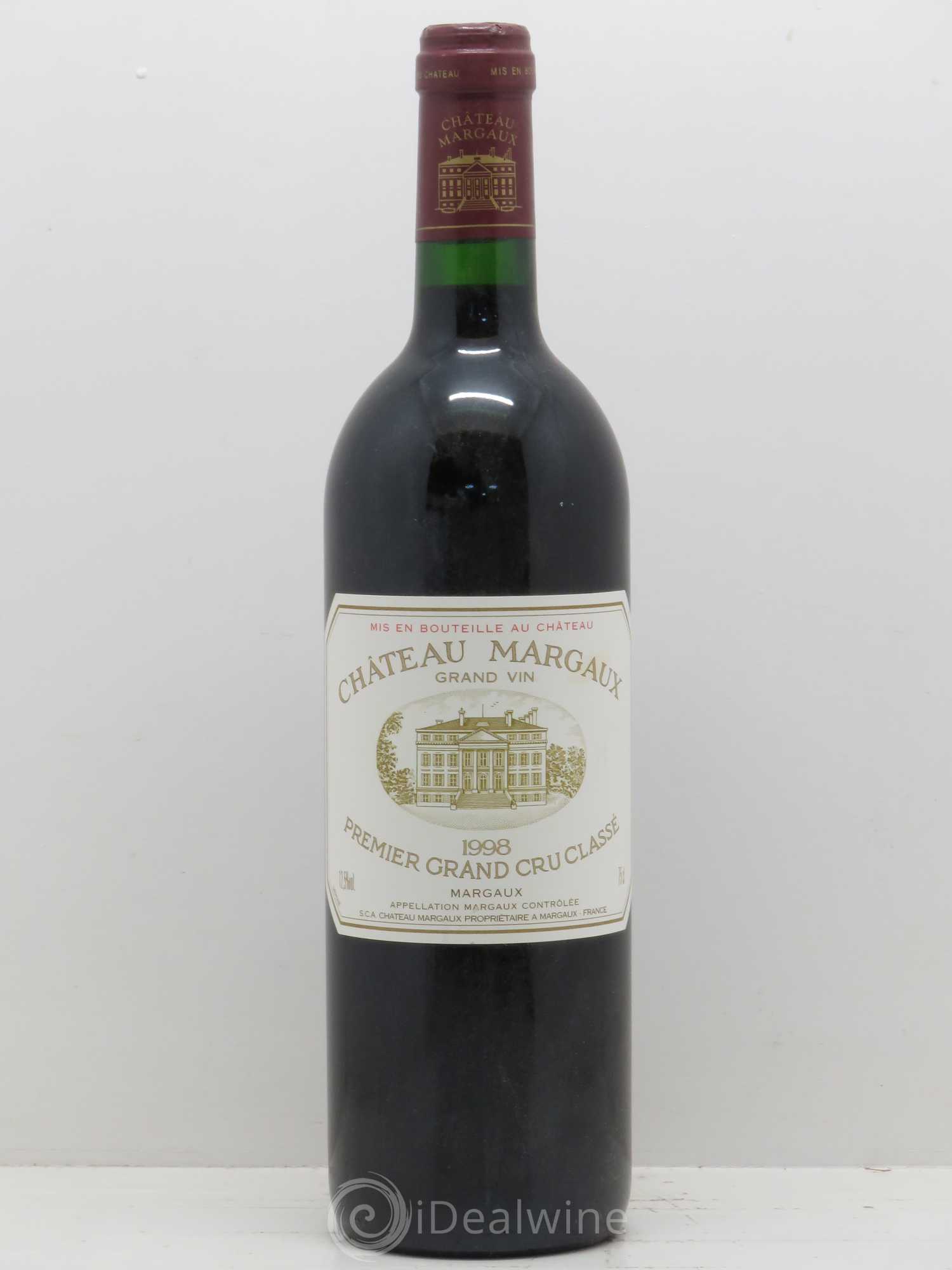 Château Margaux 1er Grand Cru Classé 1998 - Lot de 1 bouteille - 0