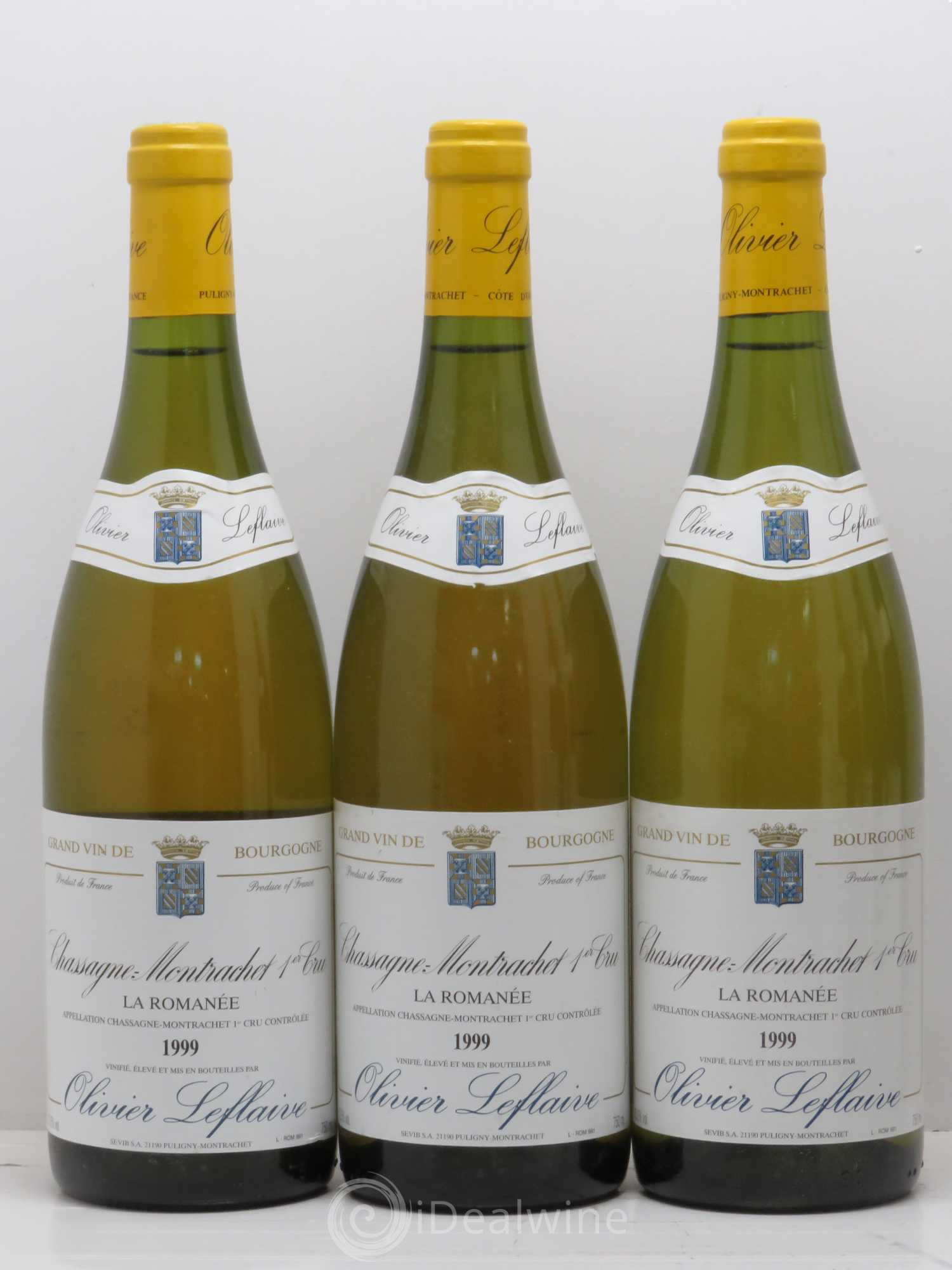 Chassagne-Montrachet 1er Cru La Romanee Olivier Leflaive 1999 - Lot of 6 bottles - 1