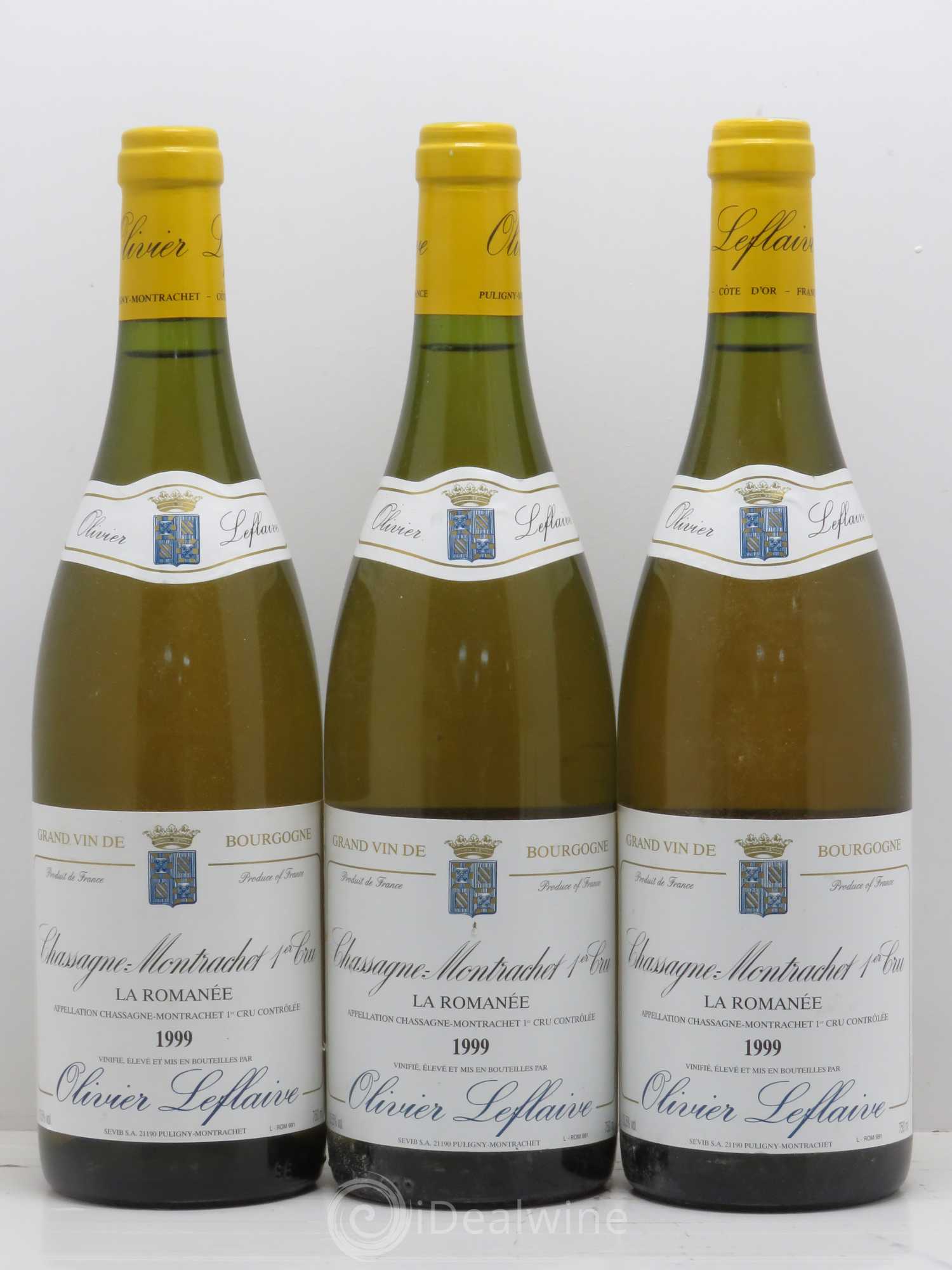Chassagne-Montrachet 1er Cru La Romanee Olivier Leflaive 1999 - Lot of 6 bottles - 2