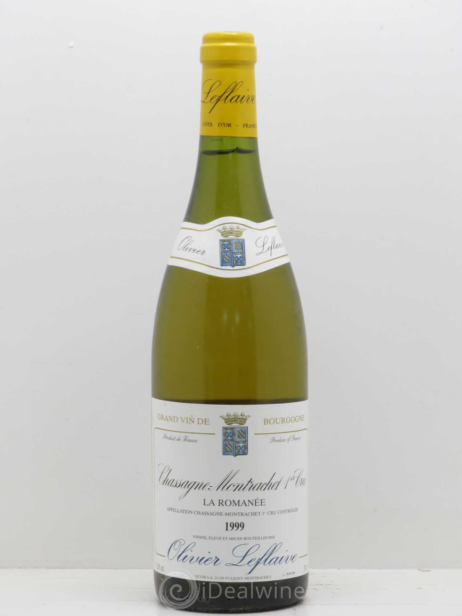 Chassagne-Montrachet 1er Cru La Romanee Olivier Leflaive 1999 - Posten von 1 Flasche - 0