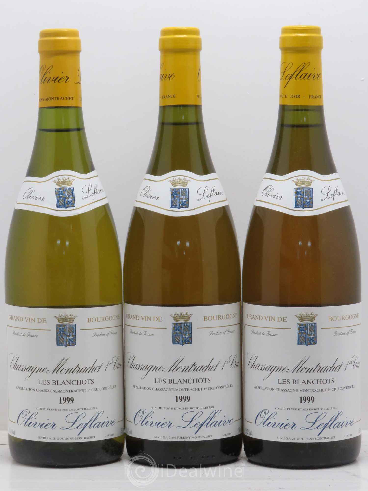 Chassagne-Montrachet 1er Cru Les Blanchots 1999 - Posten von 6 Flaschen - 2