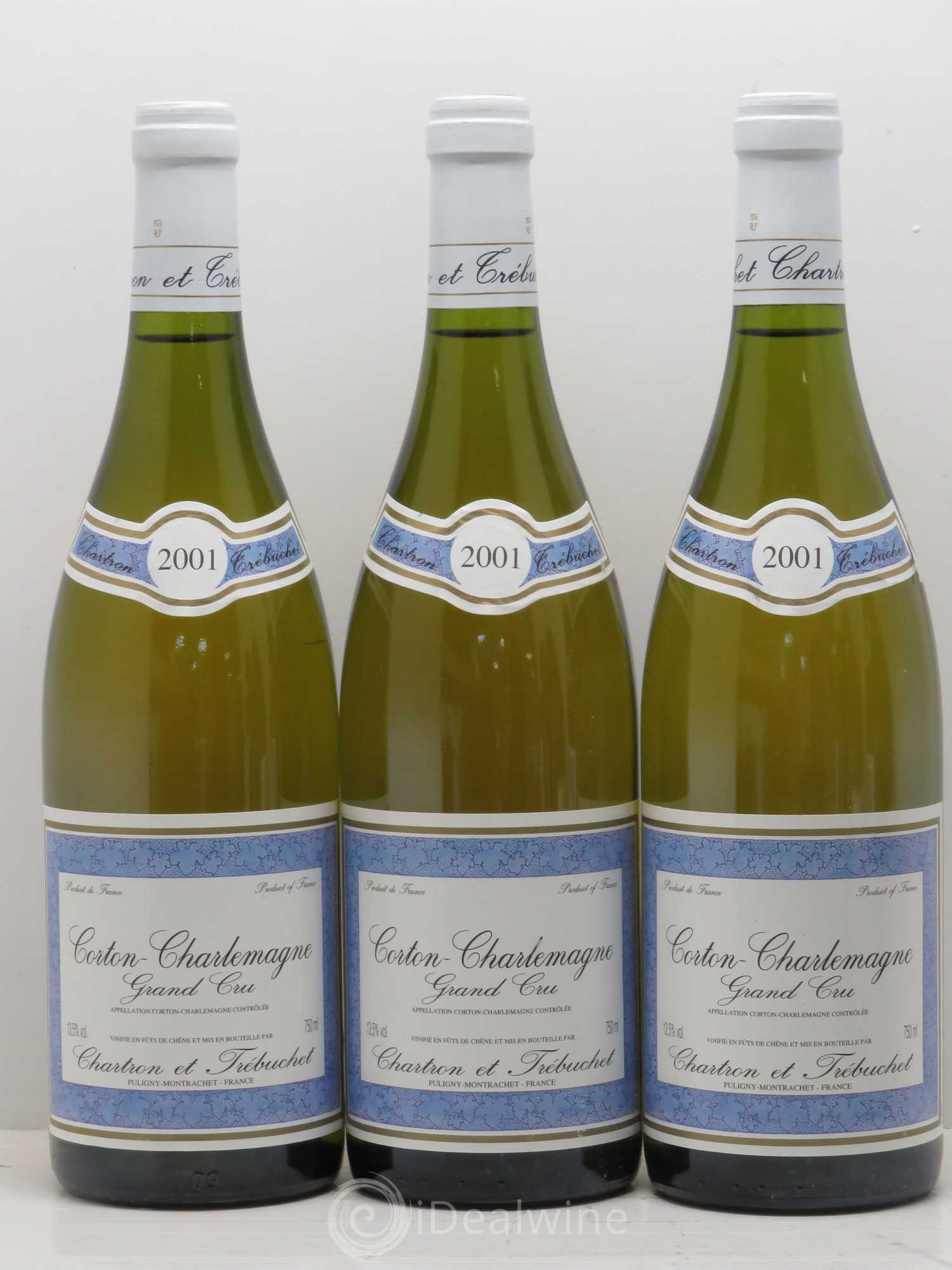 Corton-Charlemagne Grand Cru Chartron et Trebuchet 2001 - Lot de 6 bouteilles - 1