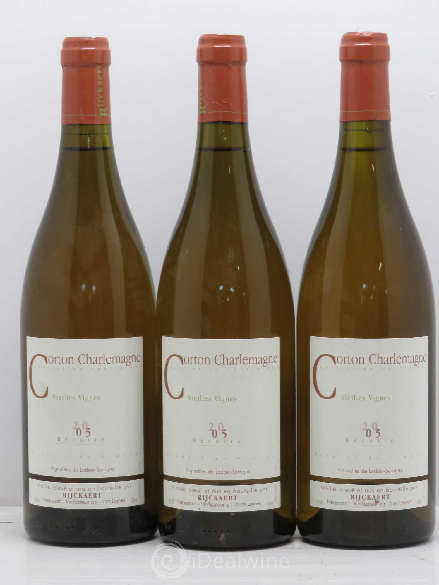 Corton-Charlemagne Grand Cru Vieilles Vignes Rijckaert 2005 - Posten von 6 Flaschen - 2