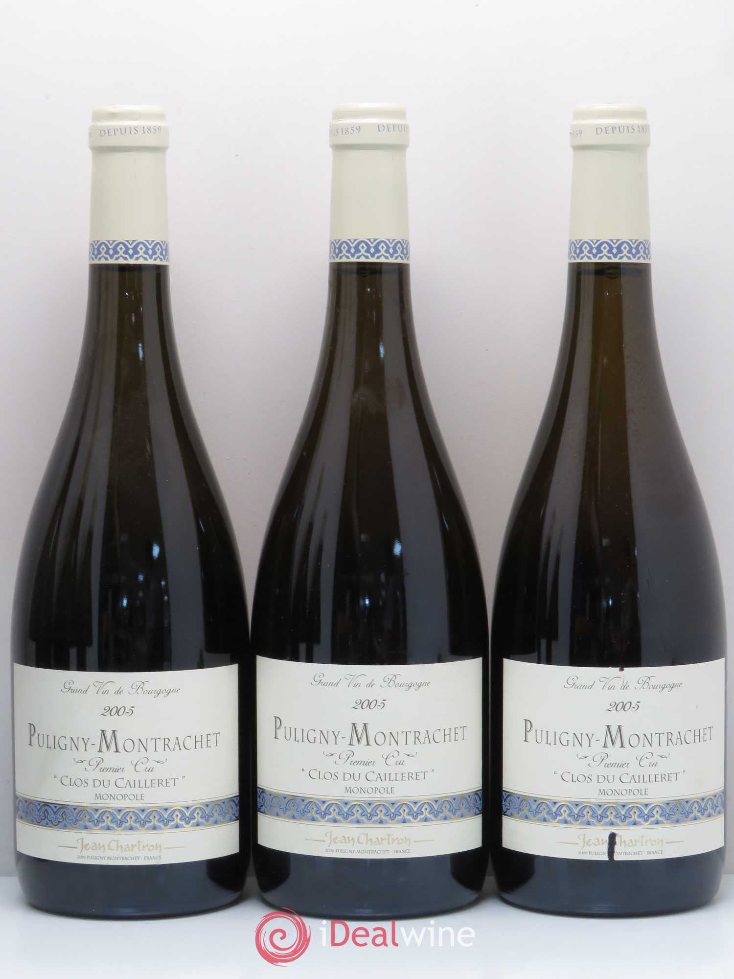 Puligny-Montrachet 1er Cru Clos du cailleret Jean Chartron (Domaine) 2005 - Lot de 6 bouteilles - 1