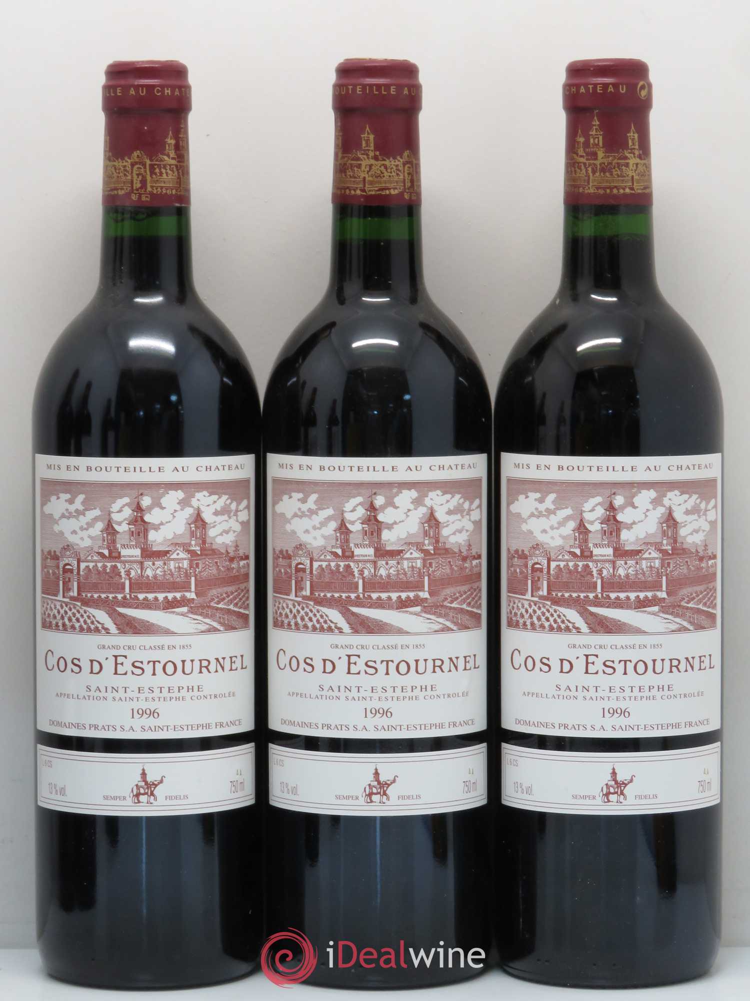 Cos d'Estournel 2ème Grand Cru Classé 1996 - Lot de 6 bouteilles - 1
