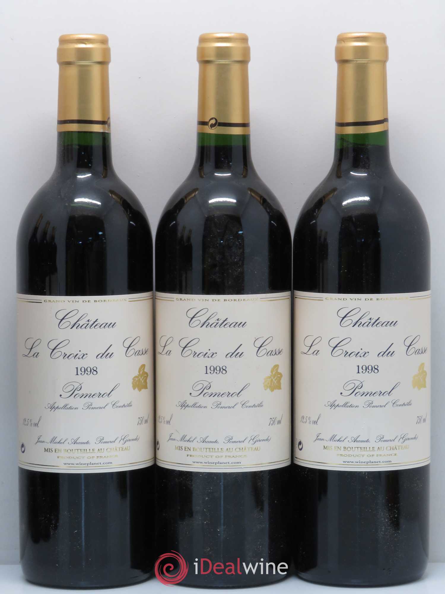 Château la Croix du Casse 1998 - Lot de 6 bouteilles - 1