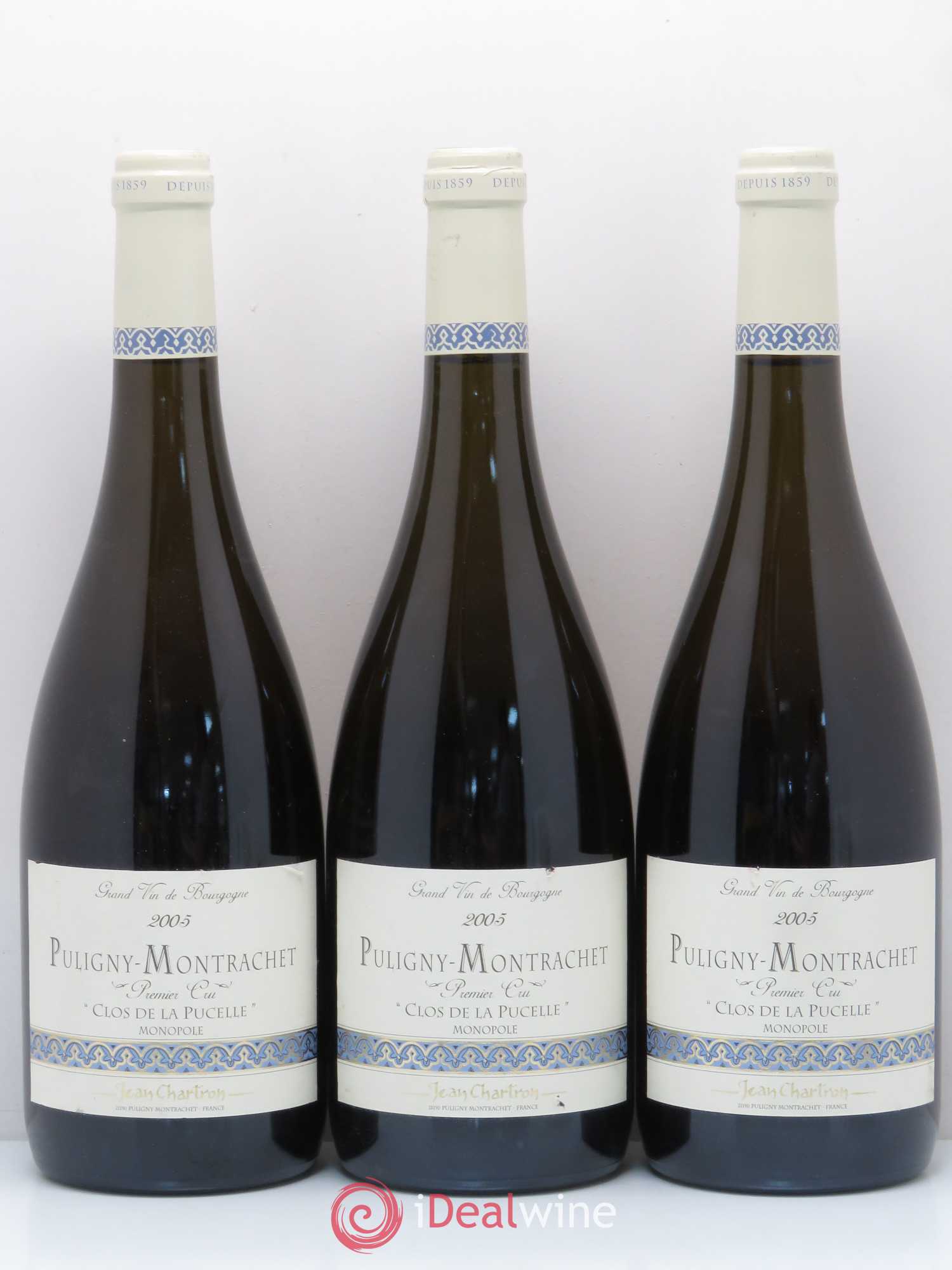 Puligny-Montrachet 1er Cru Clos de la Pucelle Jean Chartron (Domaine) 2005 - Lot de 3 bouteilles - 0