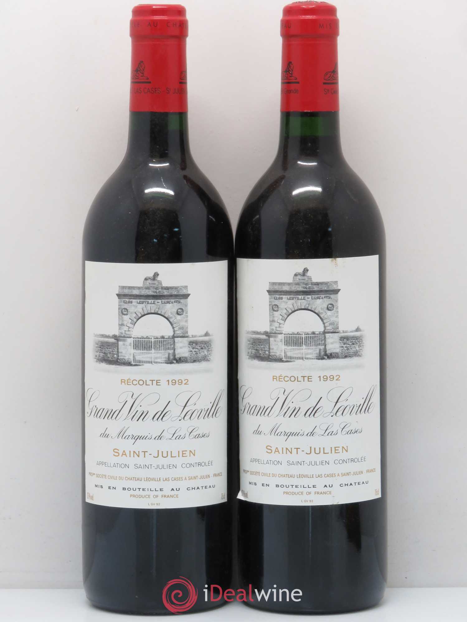 Château Léoville Las Cases 2ème Grand Cru Classé 1992 - Lot de 5 bouteilles - 2