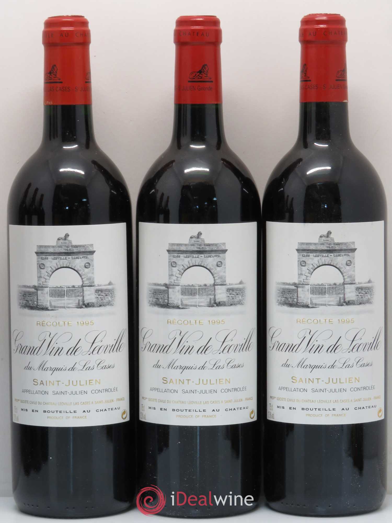 Château Léoville Las Cases 2ème Grand Cru Classé 1995 - Lot de 6 bouteilles - 1