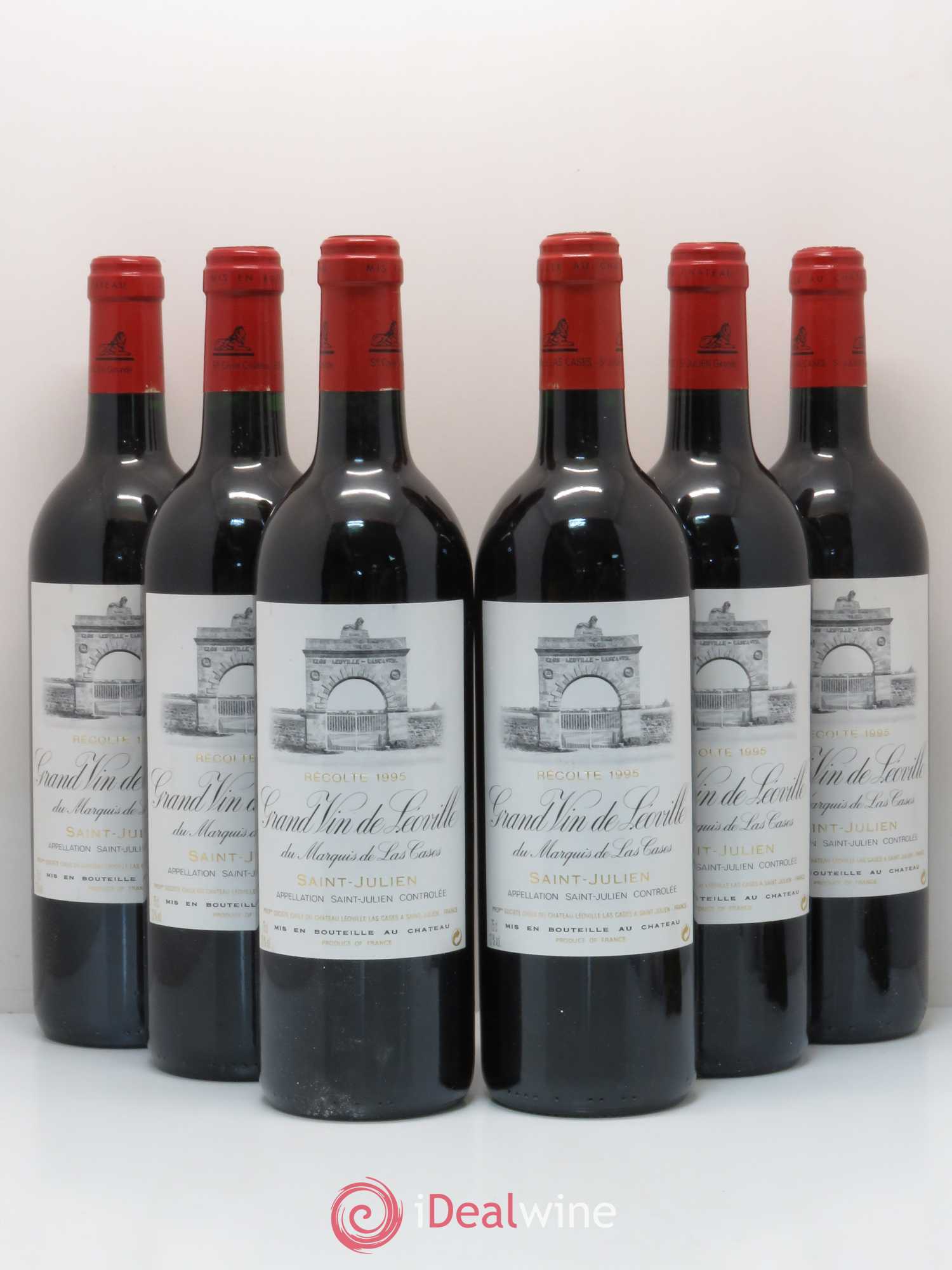 Château Léoville Las Cases 2ème Grand Cru Classé 1995 - Lot de 6 bouteilles - 0