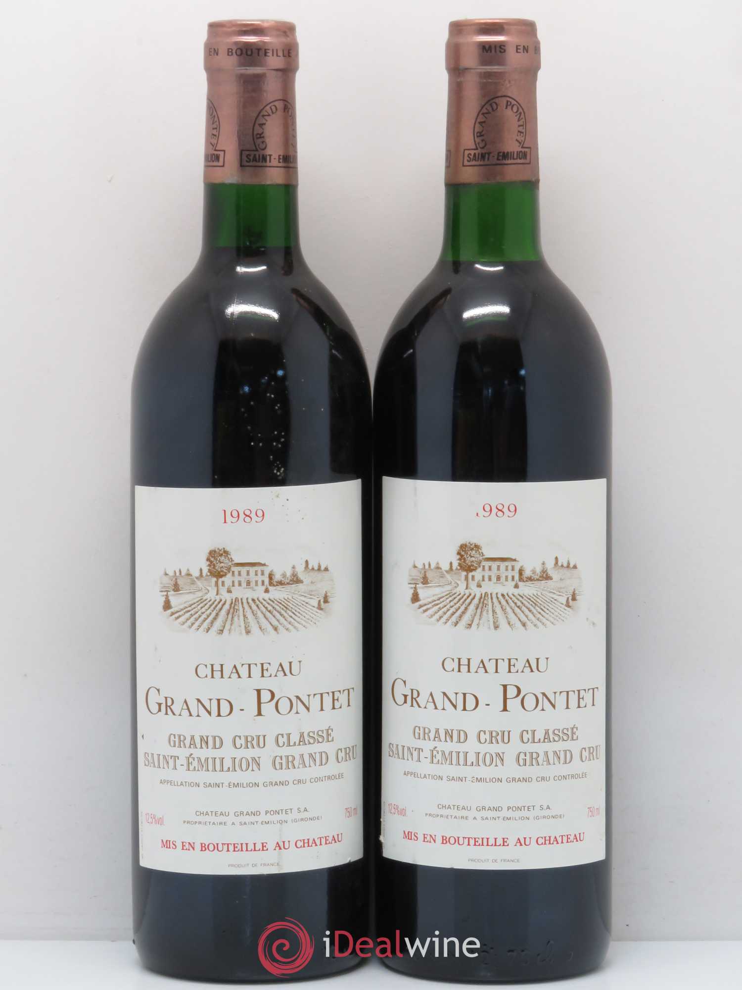 Château Grand Pontet Grand Cru Classé 1989 - Lot de 5 bouteilles - 2