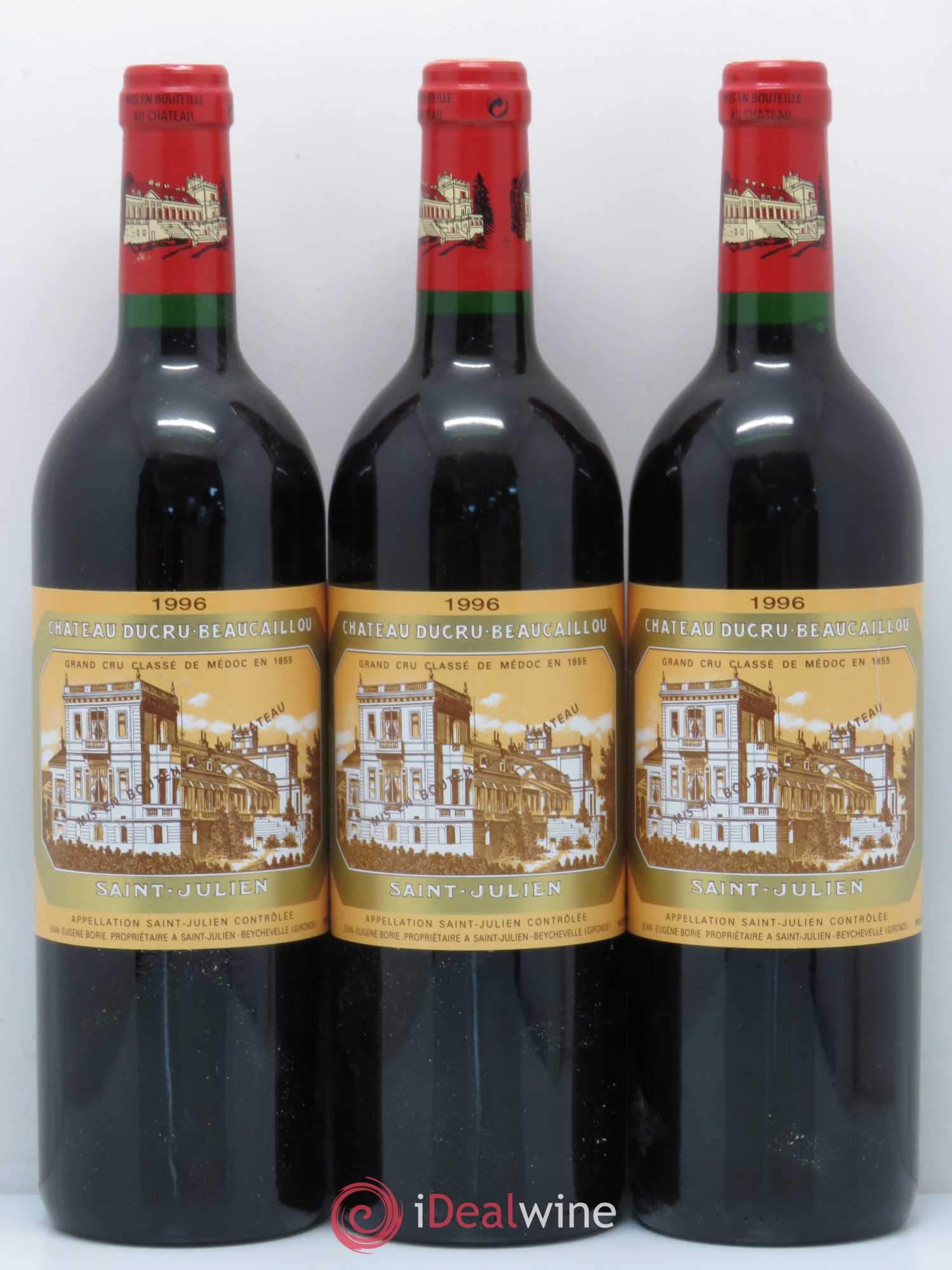 Château Ducru Beaucaillou 2ème Grand Cru Classé 1996 - Lot de 3 bouteilles - 0
