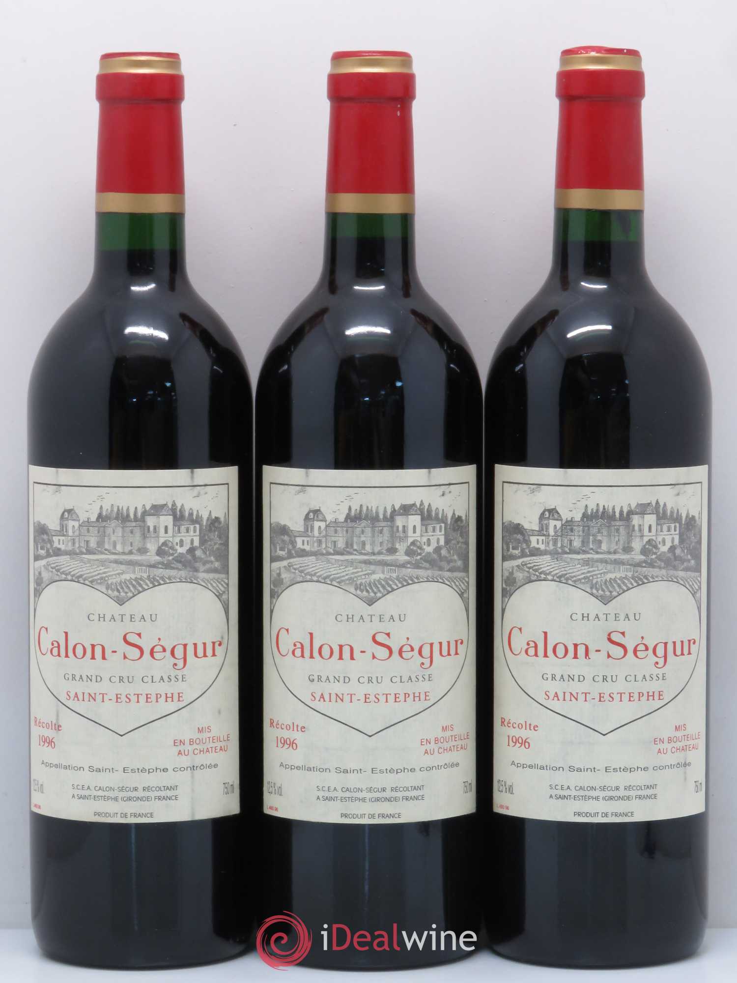 Château Calon Ségur 3ème Grand Cru Classé 1996 - Lot de 6 bouteilles - 2