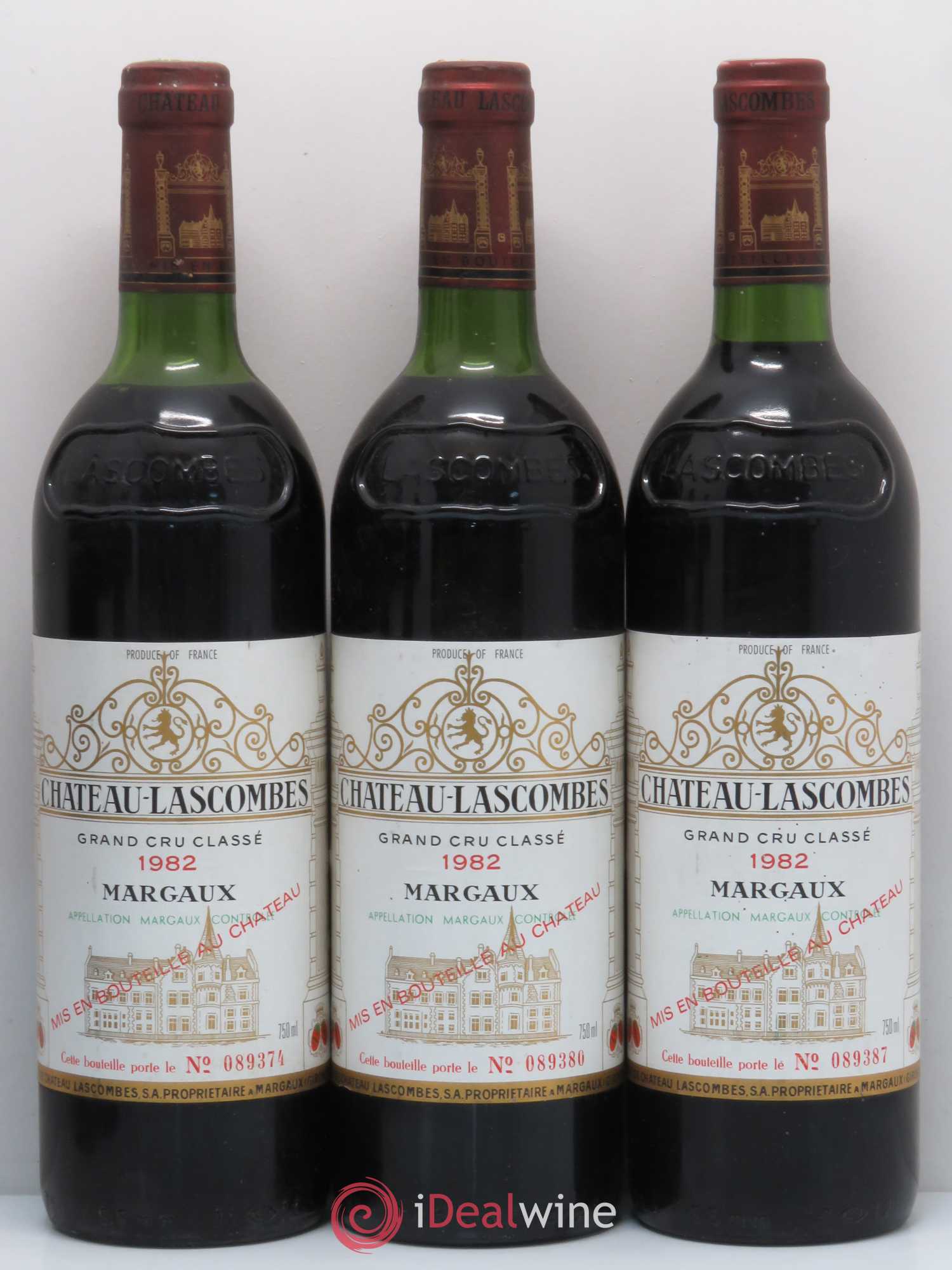 Château Lascombes 2ème Grand Cru Classé 1982 - Lot de 6 bouteilles - 1